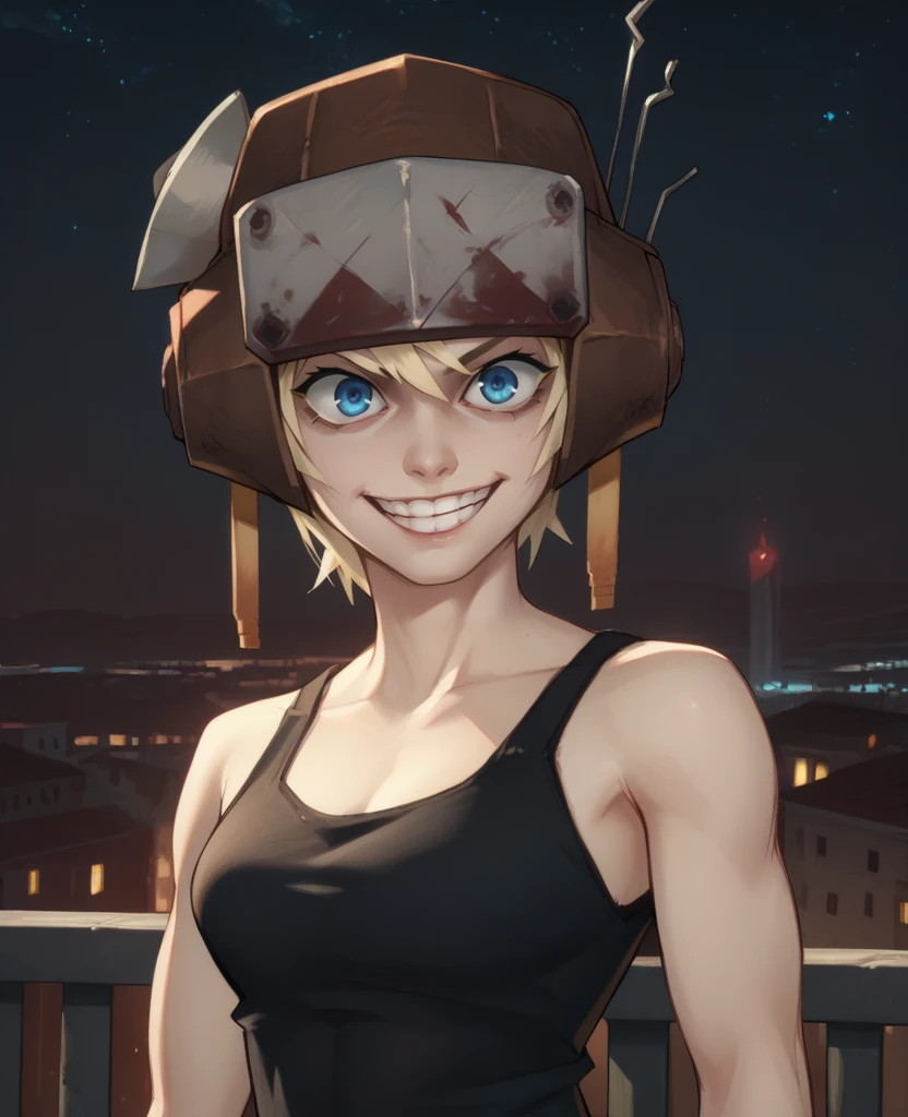 score_9,score_8_up,score_7_up,
venaxl,blonde hair,helmet,blue eyes,
black tank top,grin,
solo,
upper body standing,
red sea,night,cityscape,
<lora:venaxl-12-PGX45:0.9>,