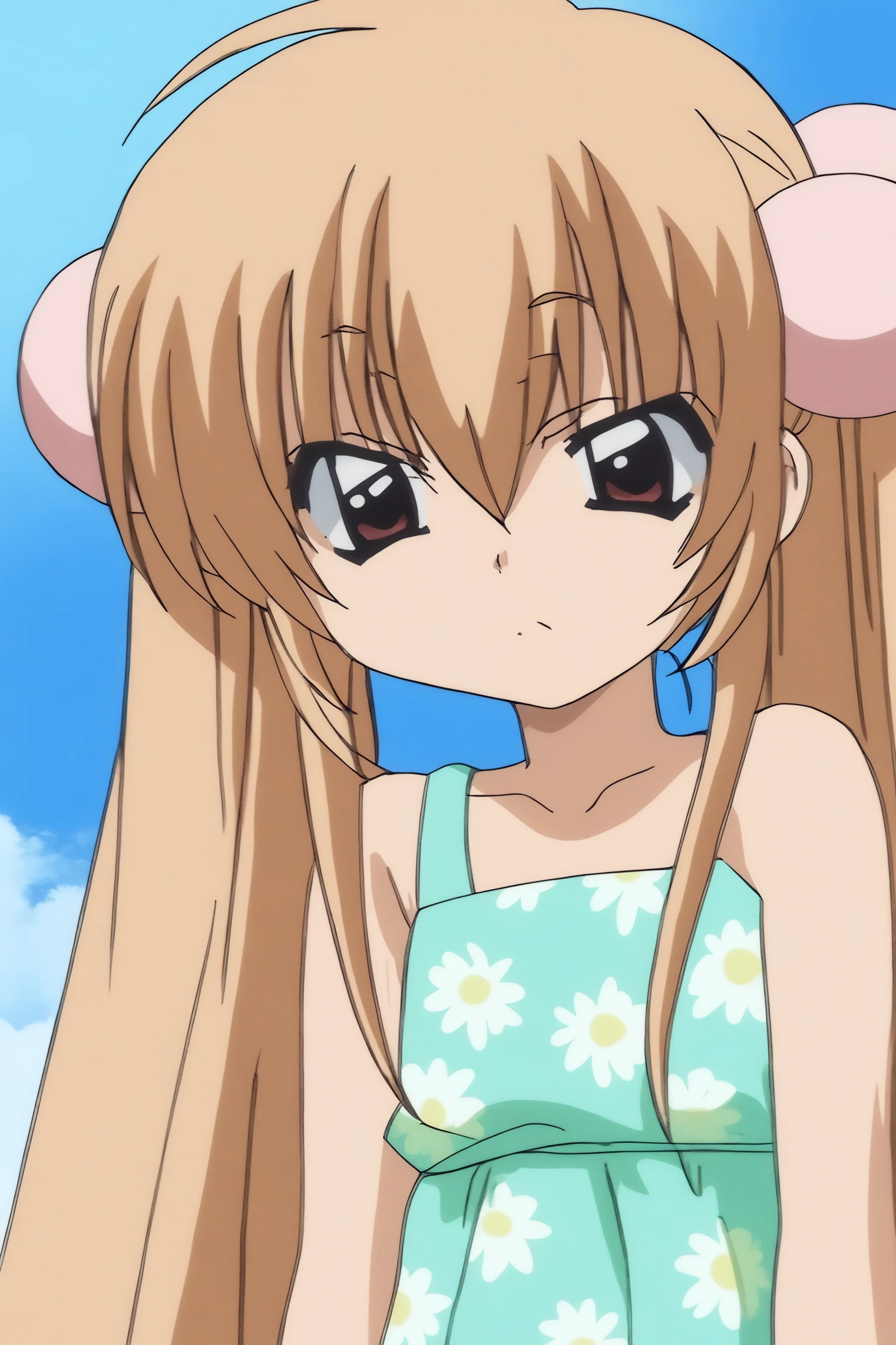 masterpiece, anime screencap, Kokonoe Rin, floral_dress  <lora:Kodomo no Jikan-Kokonoe Rin-ill-pony merge:0.8>