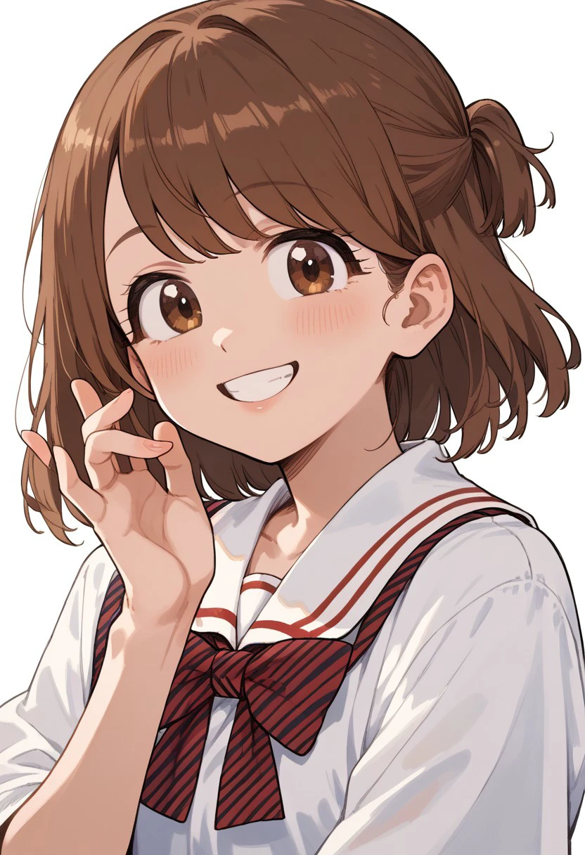 score_9, score_8_up, score_7_up, 
aseshibuki, 1girl, brown hair, brown eyes, smile