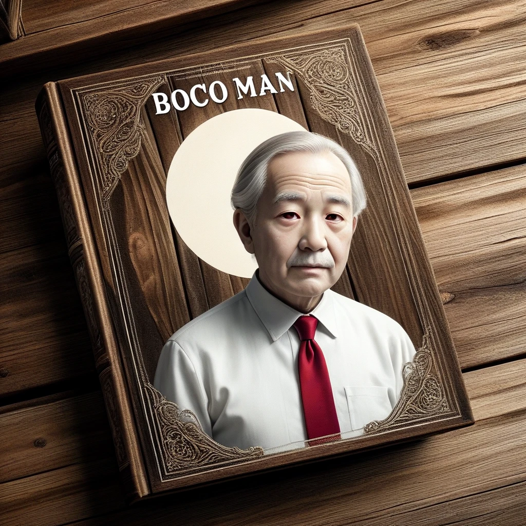 <lora:book_SDXL:0.7>,
upper body, long sleeves, old man, realistic, album cover, still life, wooden table, wood, sealed, Booknize, book cover, BOCO, red tie, pale skin