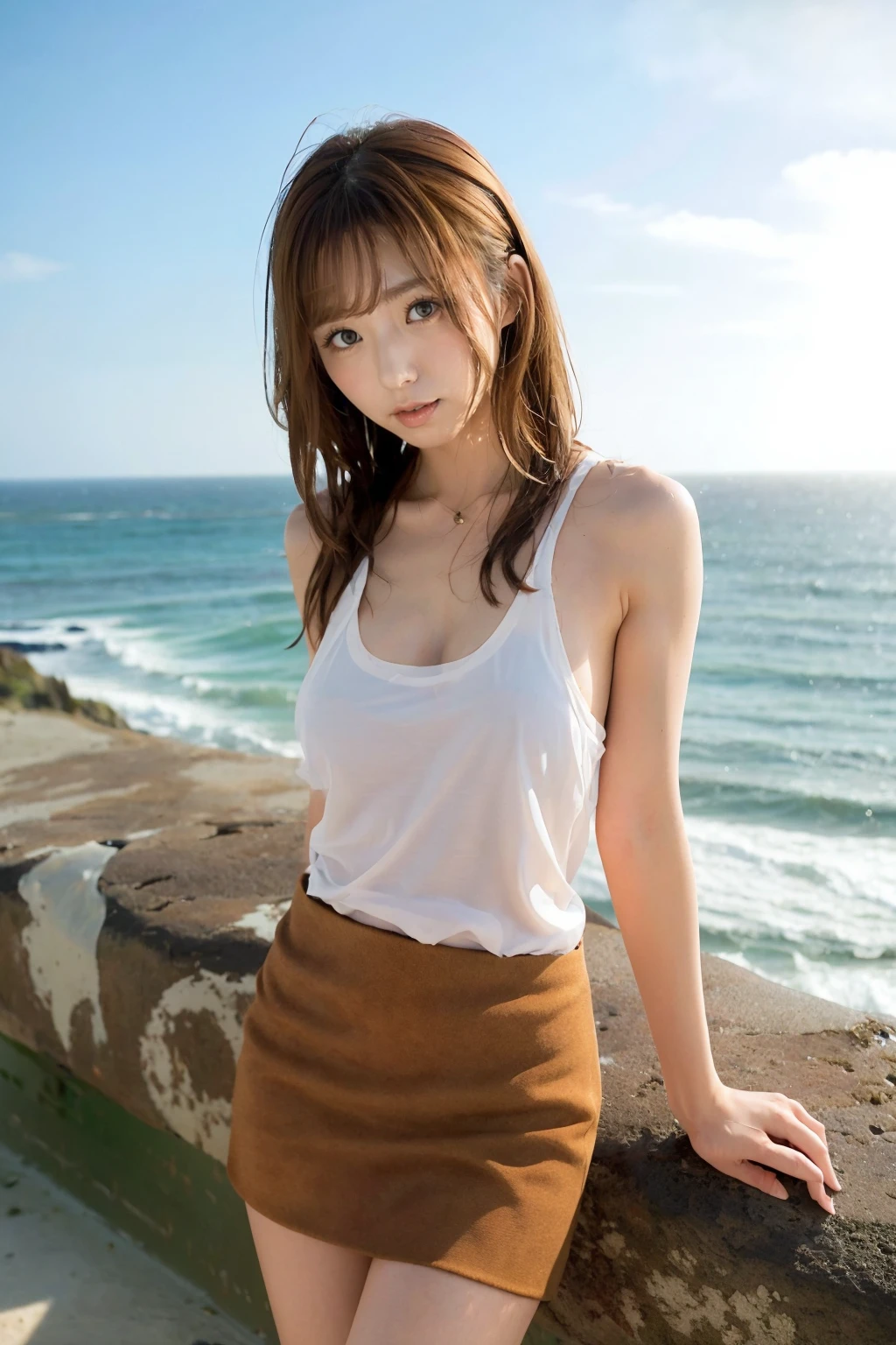 (8k, RAW photos, top quality, masterpieces: 1.2), high-definition RAW color photos, professional photos, (realistic, realistic photos: 1.37), (highest quality)), one girl, cinematic light, (fine face: 1.2), (masterpiece: 1.5), (best quality: 1.2), beautiful face, beautiful blue eyes, high nose, long hair, (golden hair: 1.5), (bangs: 1.5), simple background, shiny skin,