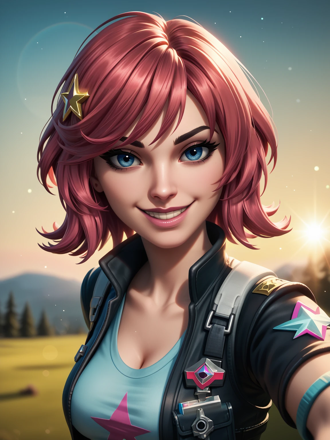 <lora:Undercover Skye (Fortnite):0.75> undercoverskye, smirk, petite, GlamorShots_PDXL,  DynaPortrait_PDXL,  d4113