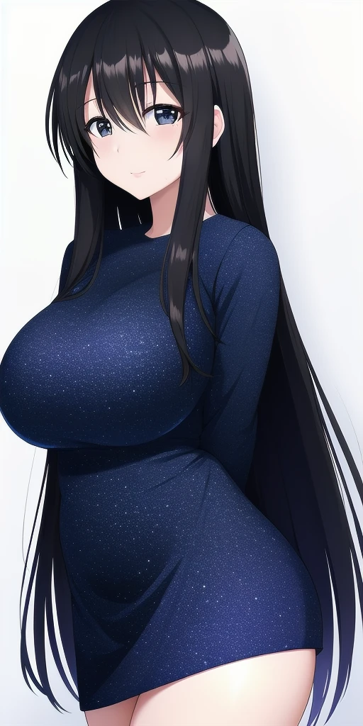 <lora:ohno_kanakoV9:0.7> ohno_kanako, arms_behind_back, huge_breasts, standing, solo, starry_sky, pencil_dress,, masterpiece, best_quality, detailed_face, detailed_eyes, highres, beautiful, detailed, absurdres,