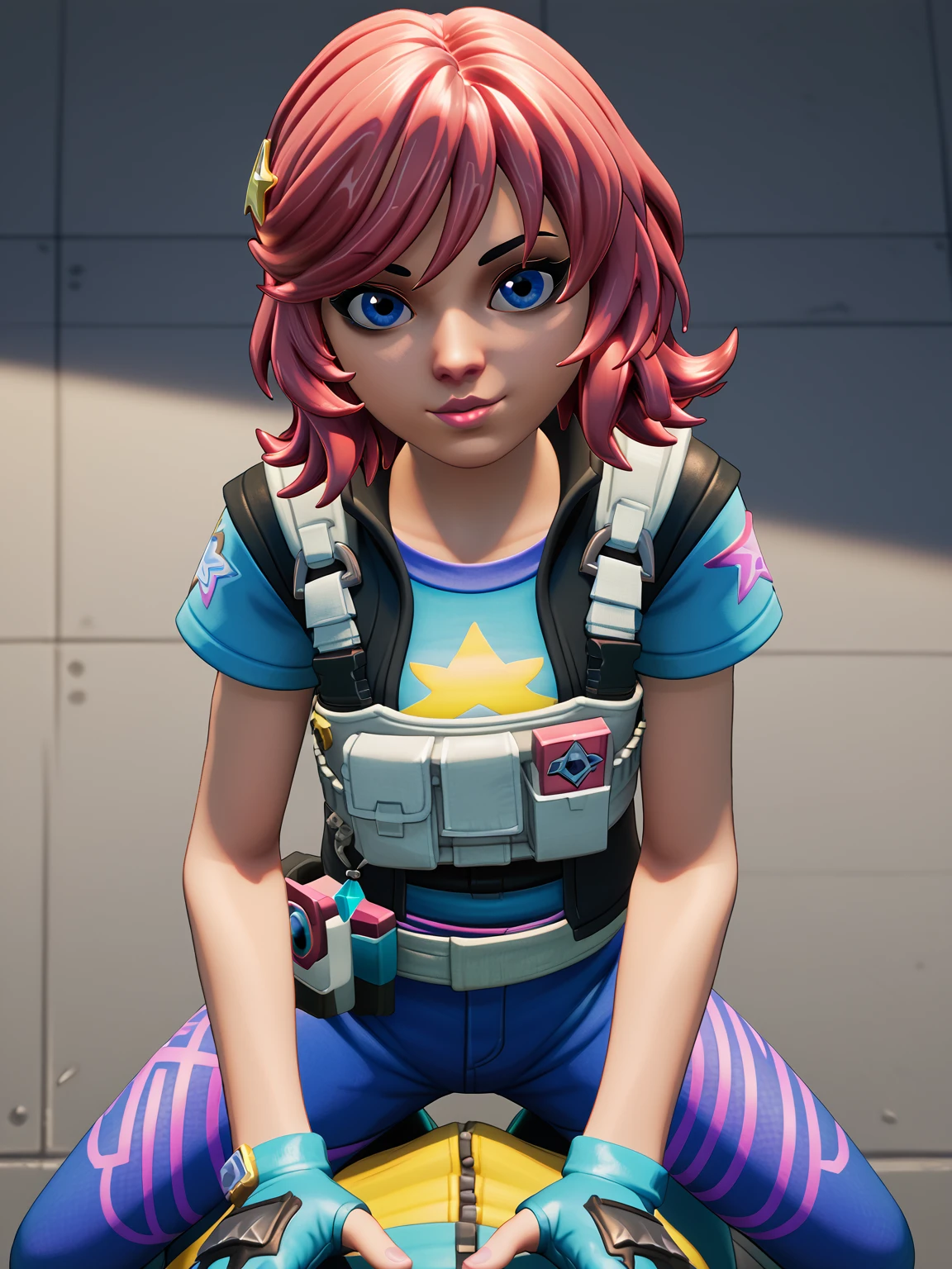 pov, <lora:Undercover Skye (Fortnite):0.85> undercoverskye, skyeoutfit1,straddling