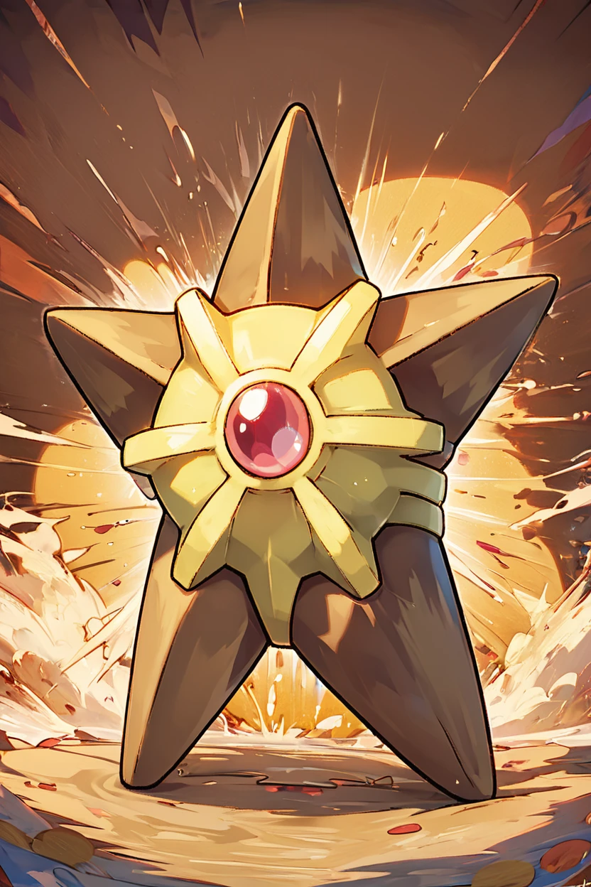 score_9, score_8_up, score_8,   BREAK, , ,,,  zzStaryu, pokemon (creature), no humans, , red eyes, gem, one-eyed ,<lora:Staryu_Pokemon_PDXL:1.0>, ,,, , BREAK, smile, looking at viewer, ,,, abstract background, white outline, cowboy shot, ,,, embedding:zPDXL, Expressiveh, ,,, <lora:CatalystStylePDXL:0.6>, <lora:SDXLFaeTastic2400:0.5>, <lora:Expressive_H-000001:0.4>,