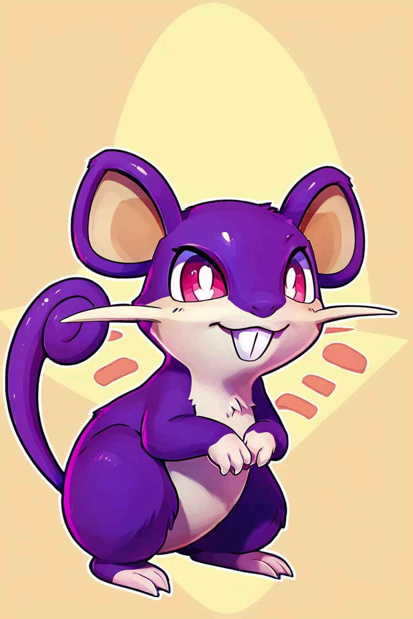 score_9, score_8_up, score_8, ,,, , ,,, zzRattata, pokemon (creature), no humans, fangs, ,<lora:Rattata_Pokemon_PDXL:1.0>, ,,,, BREAK, smile, looking at viewer, cowboy shot, ,,, embedding:zPDXL, Expressiveh, ,,, <lora:Zy0n7_PDXL:0.8>, <lora:SDXLFaeTastic2400:0.5>, <lora:Expressive_H-000001:0.4>,