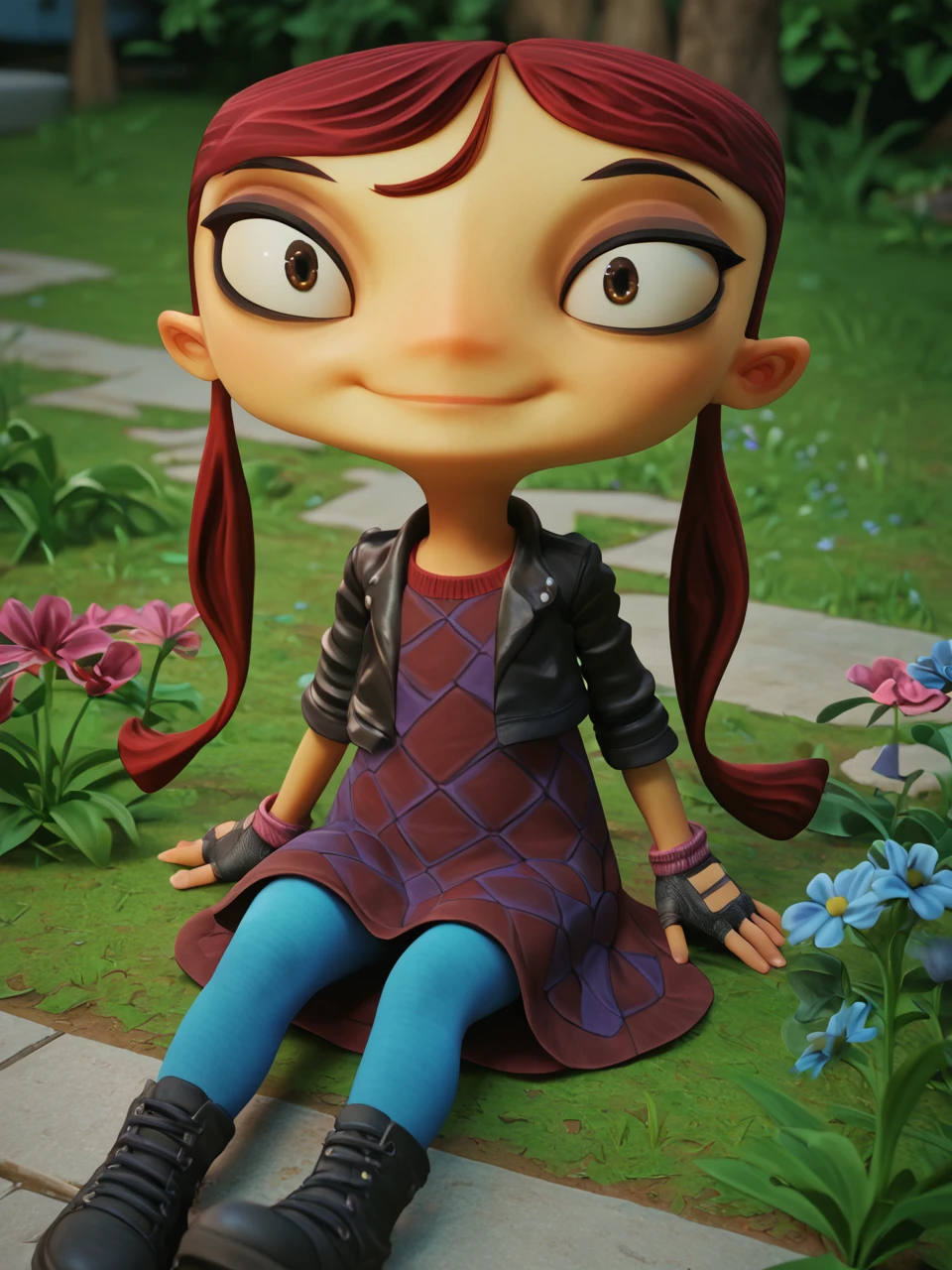 di_st, 1girl, green hair, green eyes, ((( 5 toes, toe nails, Focus full body, tied ankles together,tied arms, with no shoes,sit on a chair,))), dungeon, score_9, score_8_up, score_7_up,