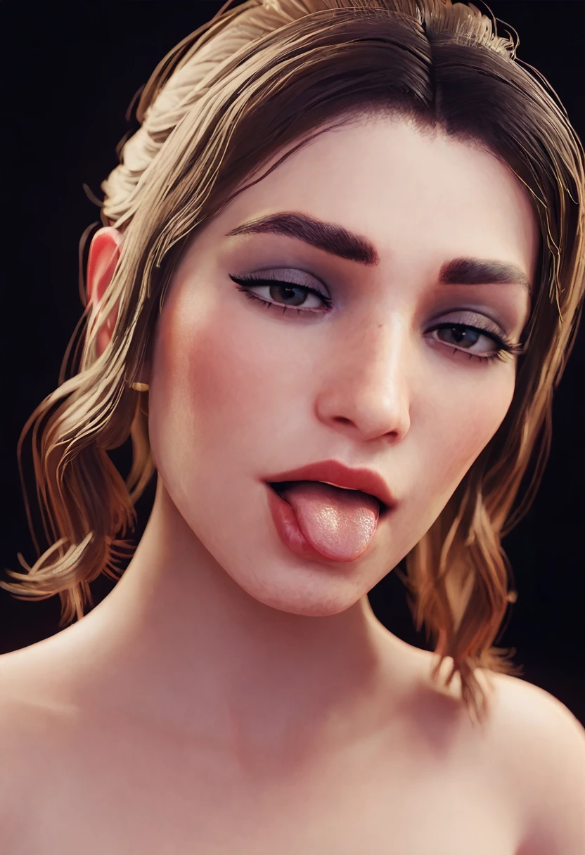 <lora:Sarah-pxl:1> sarah-pxl, sarah, portrait, 3d, realistic, simple background, black background, tongue_out, score_9, score_8_up, score_7_up, score_6_up, score_5_up, score_4_up,