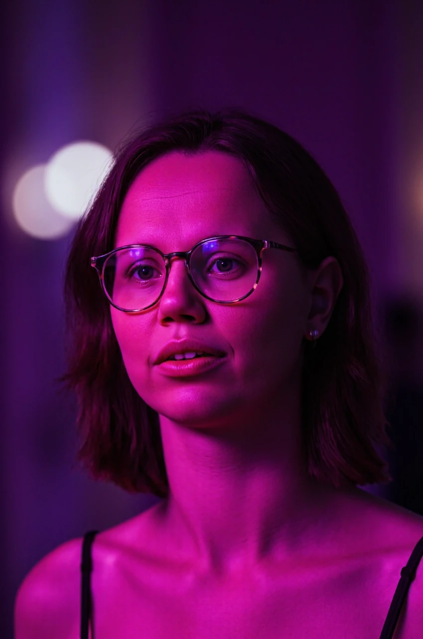 neonpunk style <lora:Mirjam Bikker:1.8> Mirjam Bikker wearing glasses . cyberpunk, vaporwave, neon, vibes, vibrant, stunningly beautiful, crisp, detailed, sleek, ultramodern, magenta highlights, dark purple shadows, high contrast, cinematic, ultra detailed, intricate, professionalâââ