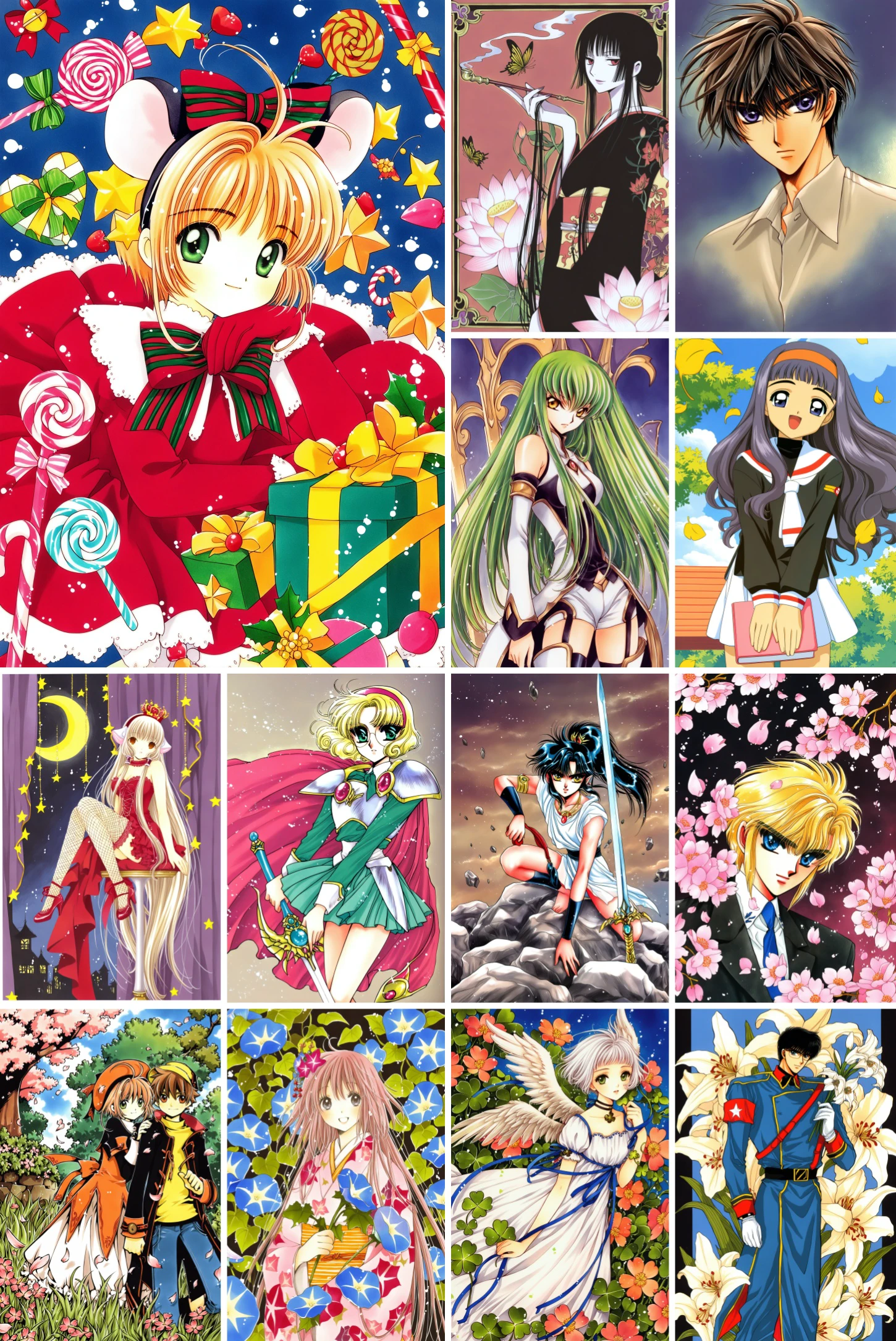 [illustriousXL] 【flyx3】CLAMP 系列作品超级混搭Lora 13合一 -Artist Style illustrious XL_v1.0
