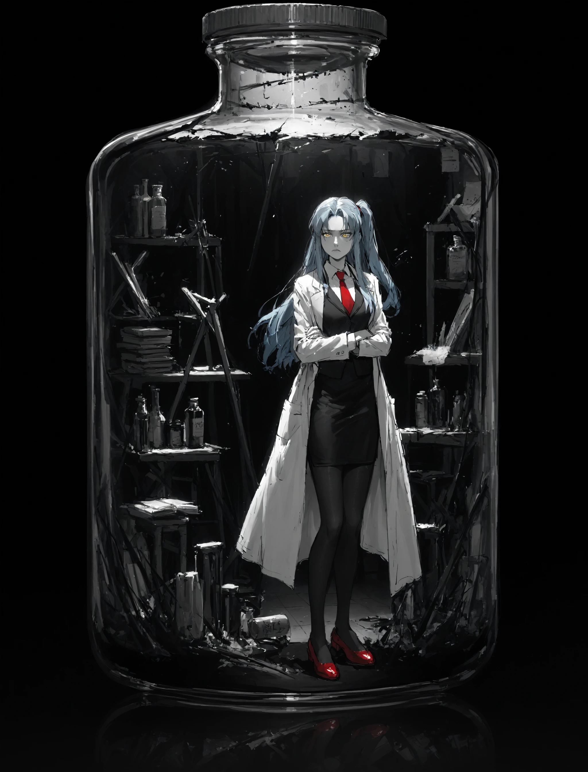 [PDXL / Illustrious] Person in jar | Inside glass | Inside bottle || Concept Illustrious