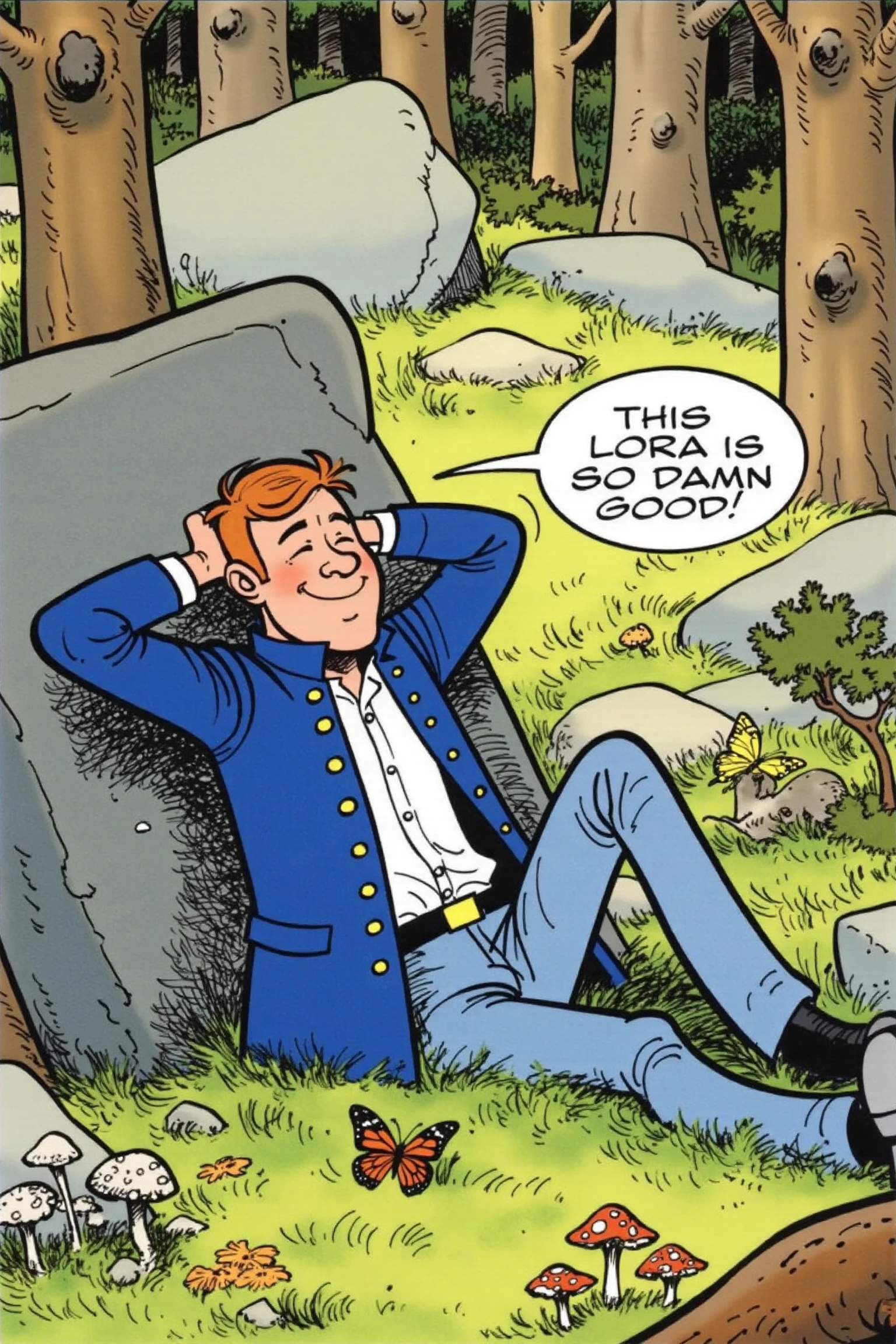 Les Tuniques Bleues - Bande dessinée style (franco-belgian comic) Flux v1.0