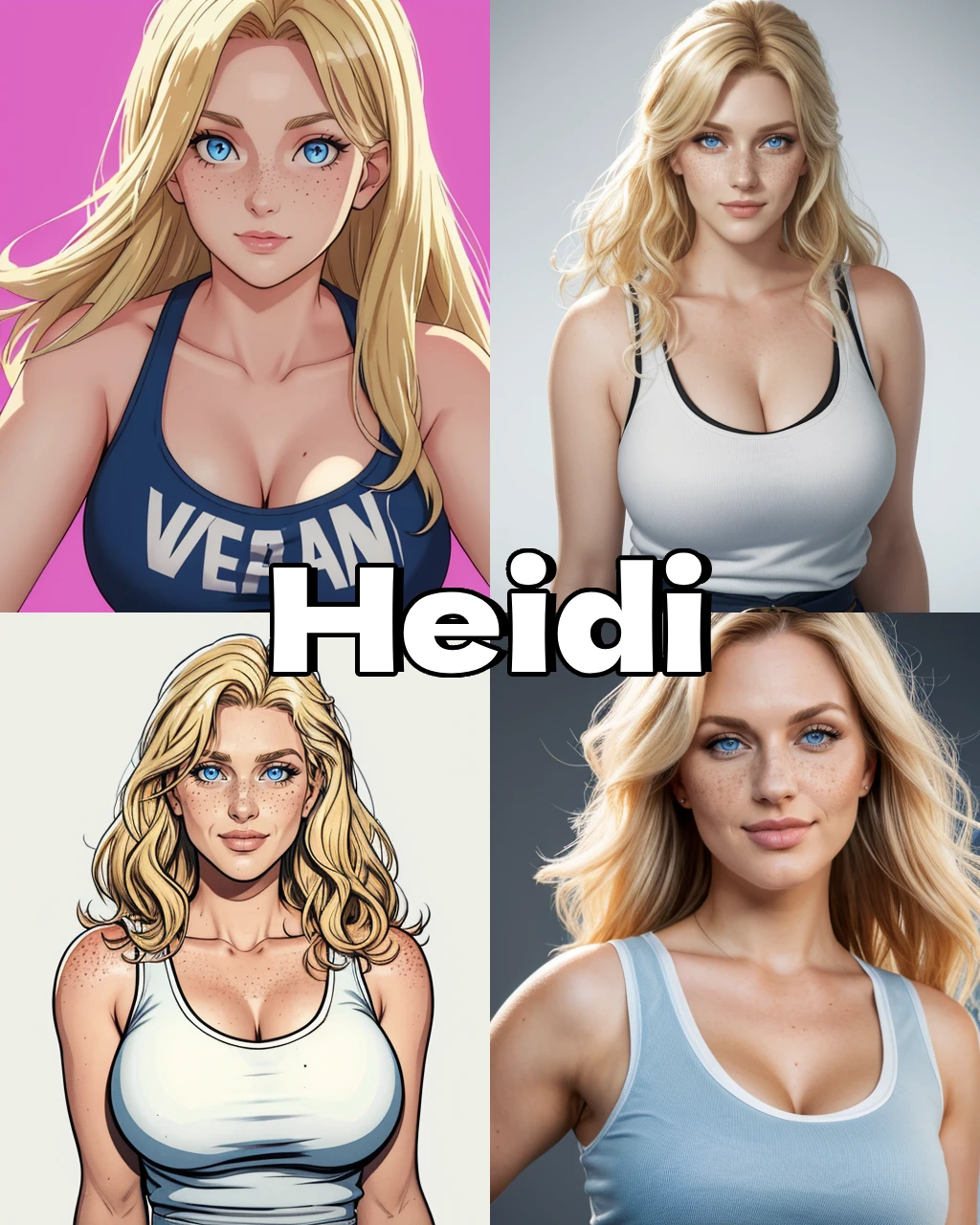 Consistent Faces - Heidi  |  Embedding v1.0