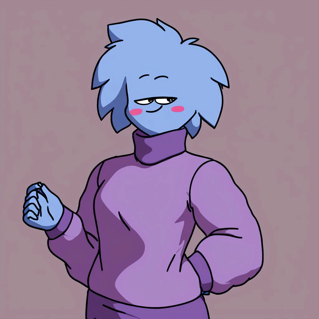 puffle_dreemurr, puffle, puffles, puffolk, puffolks, anthropuffle, anthropuffles, blue_puffle, score_9, score_8_up