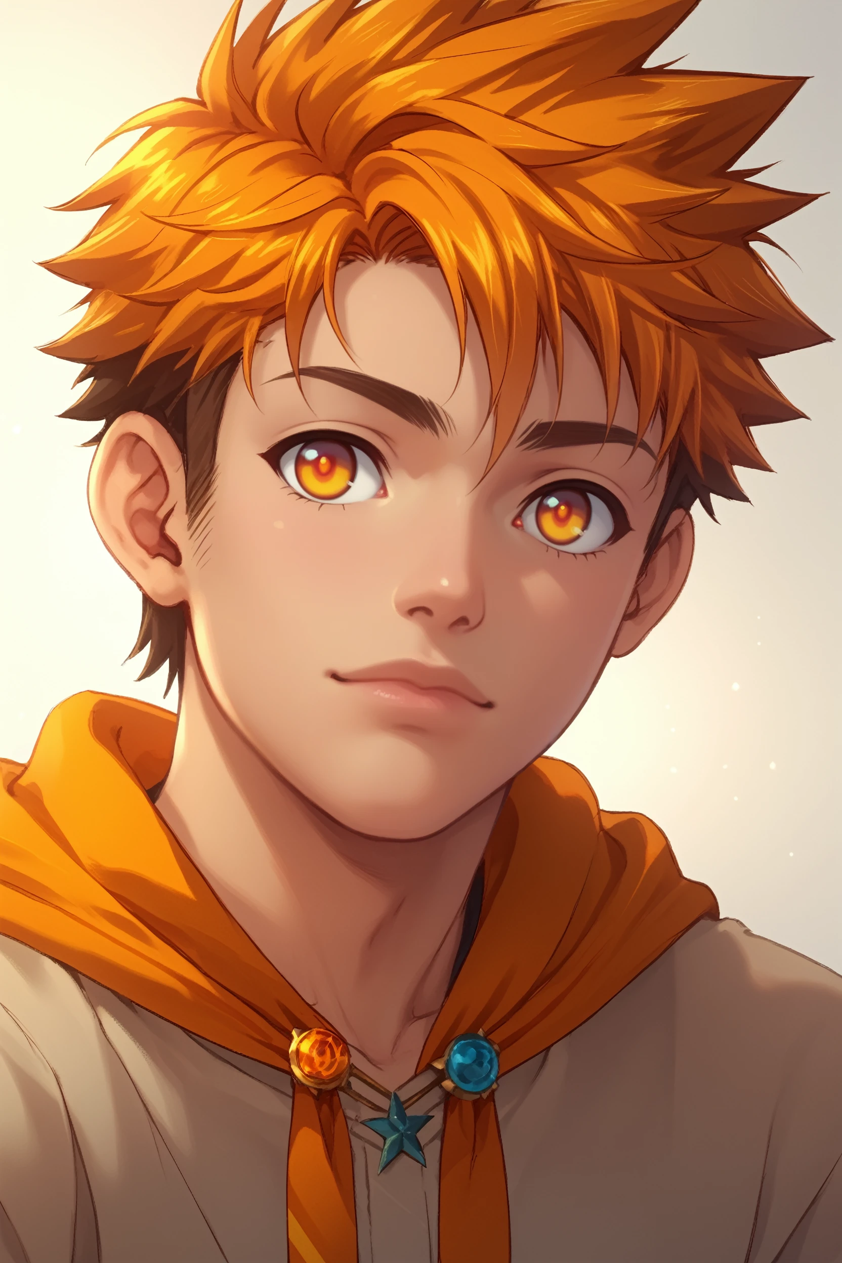 score_9, score_8_up, score_7_up, 
<lora:CBHiro:1.0>
CBHiro, 1boy, orange hair, short hair, orange eyes, looking at viewer, portrait