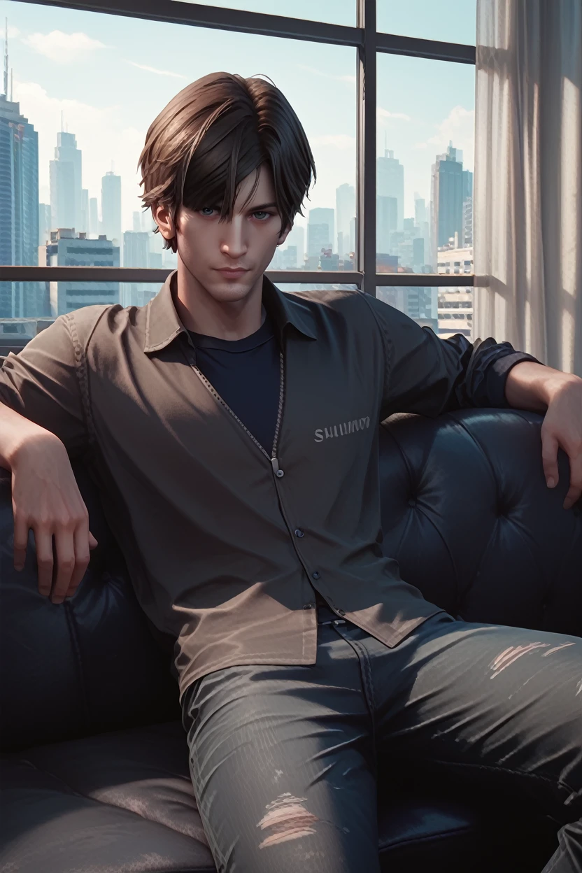 score_9, score_8_up, score_7_up,
<lora:SHMurphy:0.8>
SHMurphy, 1boy, brown hair, short hair, looking at viewer, an upscale loft with industrial aesthetics, sharp business attire, large windows with city views, sitting on a leather couch with a confident look