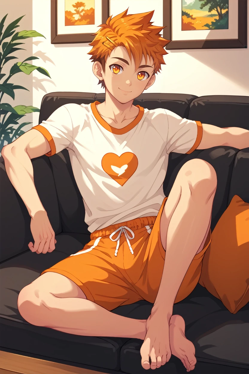 score_9, score_8_up, score_7_up,
<lora:CBHiro:0.8>
CBHiro, 1boy, orange hair, short hair, orange eyes, looking at viewer, solo, smiling, full body, lounge clothing, sitting on sofa, living room