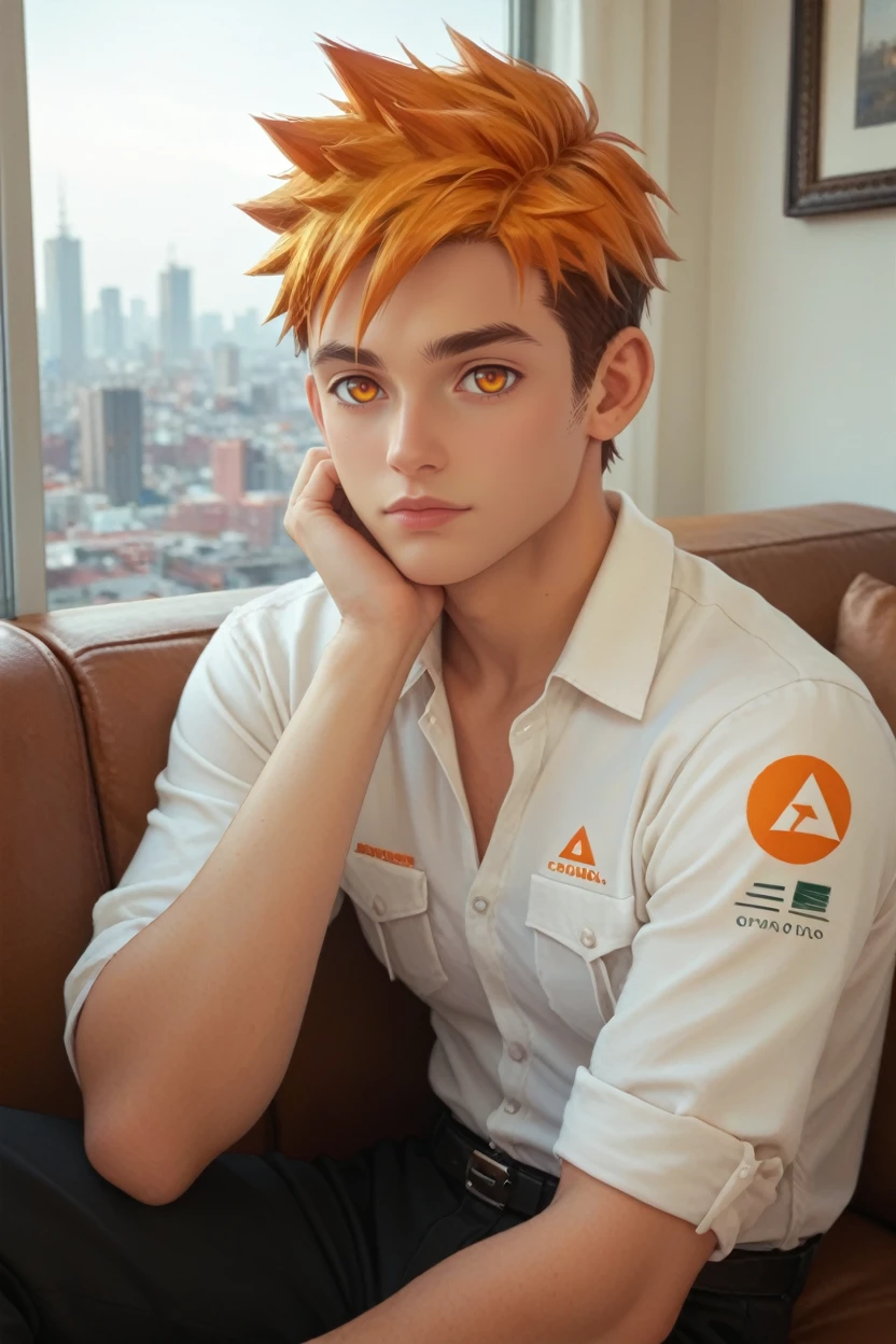 score_9, score_8_up, score_7_up,
<lora:CBHiro:0.8>
CBHiro, 1boy, orange hair, short hair, orange eyes, looking at viewer, an upscale loft with industrial aesthetics, sharp business attire, large windows with city views, sitting on a leather couch with a confident look