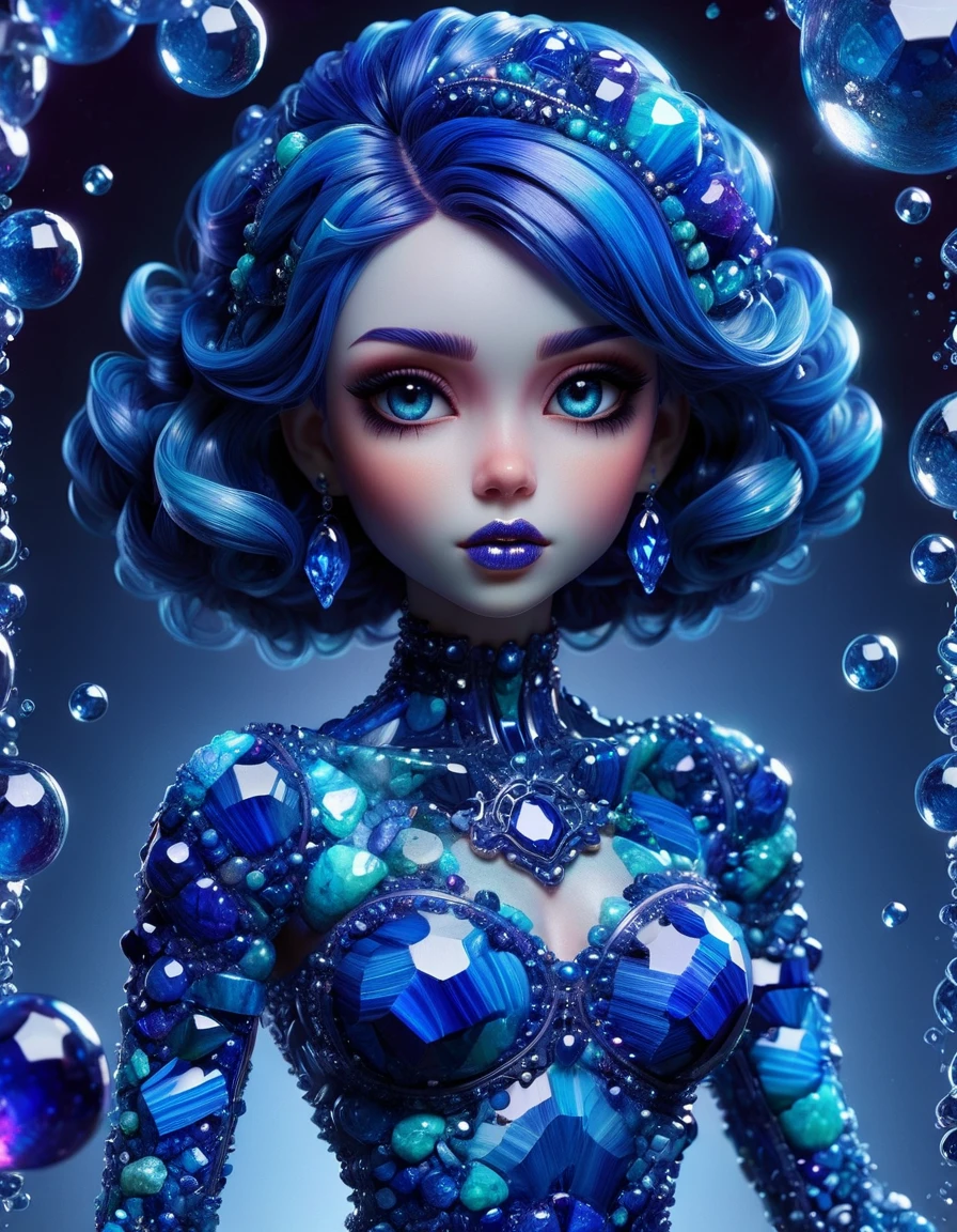 Doodle Art style, ral-azrte, Floating, Dollpunk, Indigo splash, Private Press, <lora:ral-azrte-sdxl:1>, polished, glowing, cinematic, exquisite color, radiant, beautiful detailed supreme quality color intricate, elegant, colorful