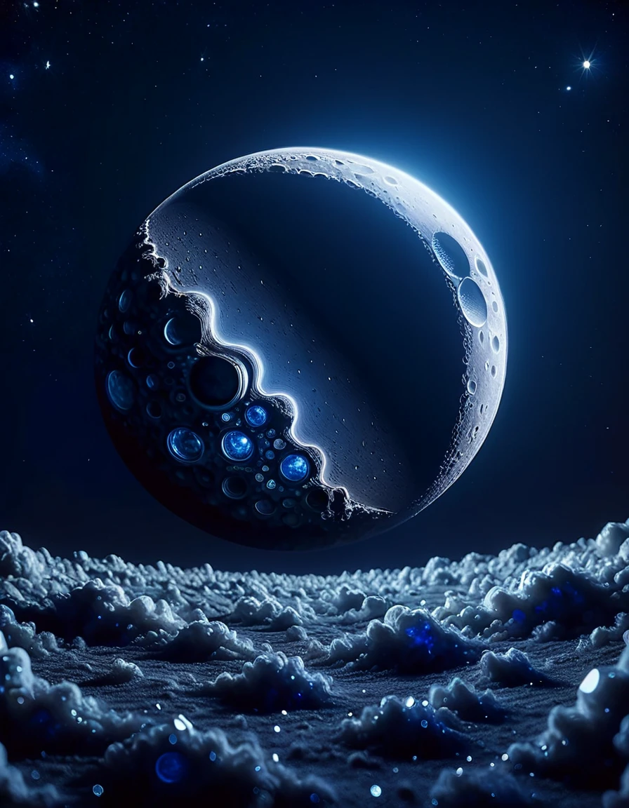 Unity Engine, Literal ral-azrte, Moon in the night, hard light, 50mm, <lora:ral-azrte-sdxl-dora:1>, inspired, grand illumination, surreal, delicate, aesthetic, ambient illumination, pure, best, highly color focused, highly detailed, dynamic dramatic atmosphere, perfect background