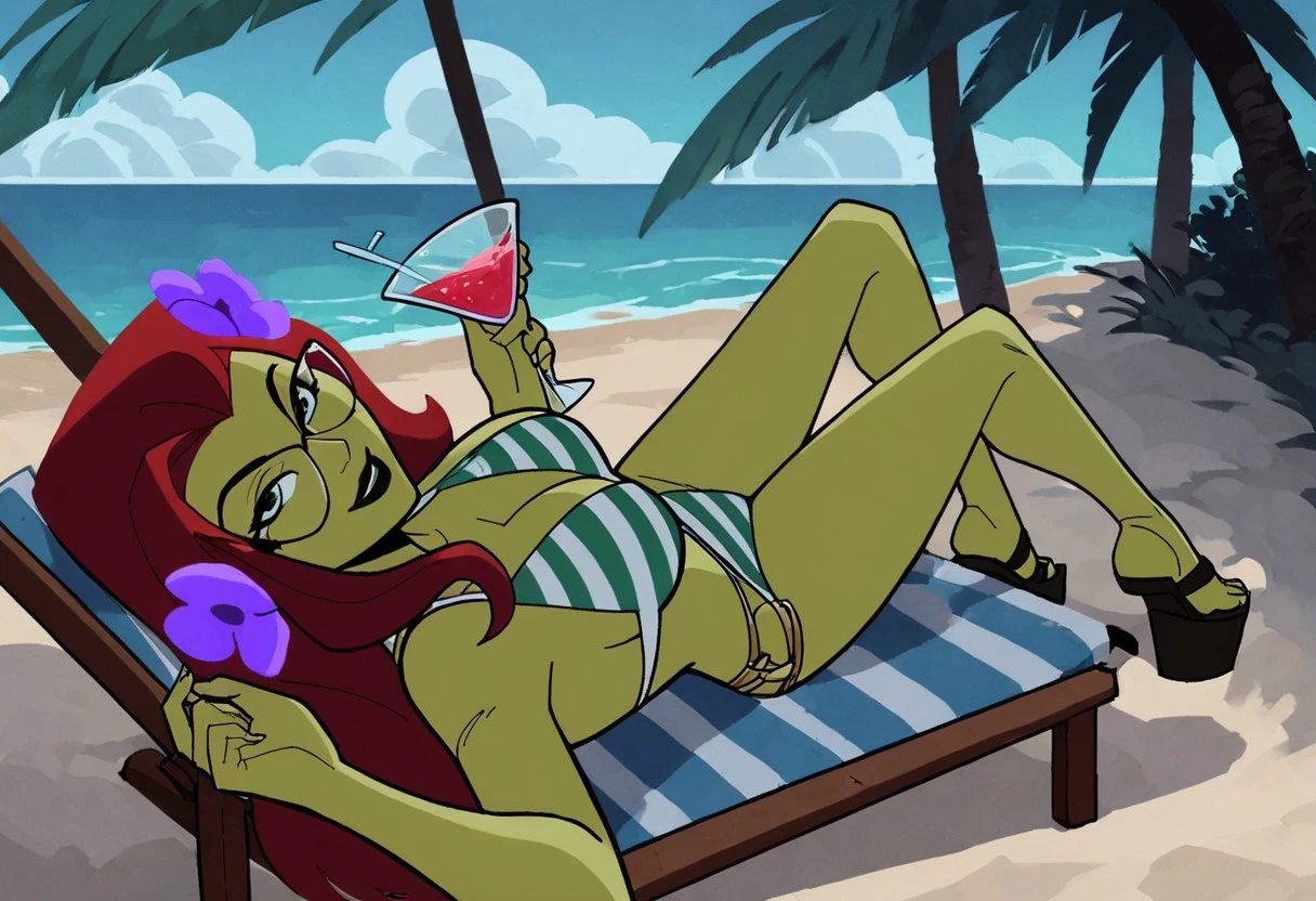overwatch cote_d'azur_widowmaker widowmaker_(overwatch) absurdres highres maya_(medium) 1girl 3d artist_name ass ass_focus beach beach_chair bikini blue_bikini blue_sarong blue_sky bottle coconut_cup colored_skin day drinking_straw earrings eyewear_on_head from_behind hand_up handprint hoop_earrings horizon island jewelry long_hair ocean outdoors parasol purple_skin sand sarong sitting sky solo sunglasses swimsuit thigh_strap thighs umbrella
<lora:WesternCartoonClassicDisney100:1>