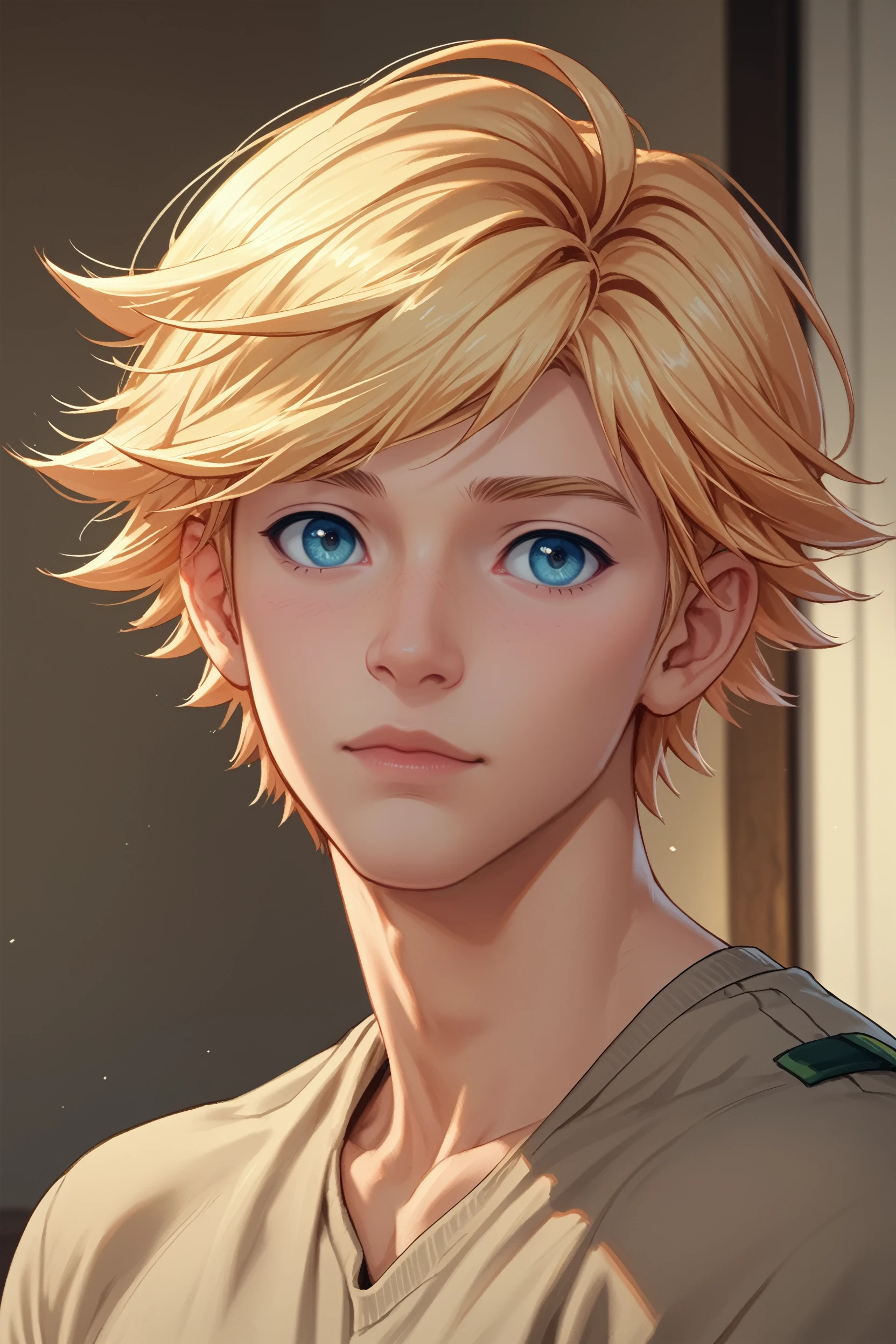 score_9, score_8_up, score_7_up, 
<lora:CBHunter:1.0>
CBHunter, 1boy, blonde hair, short hair, blue eyes, looking at viewer, portrait