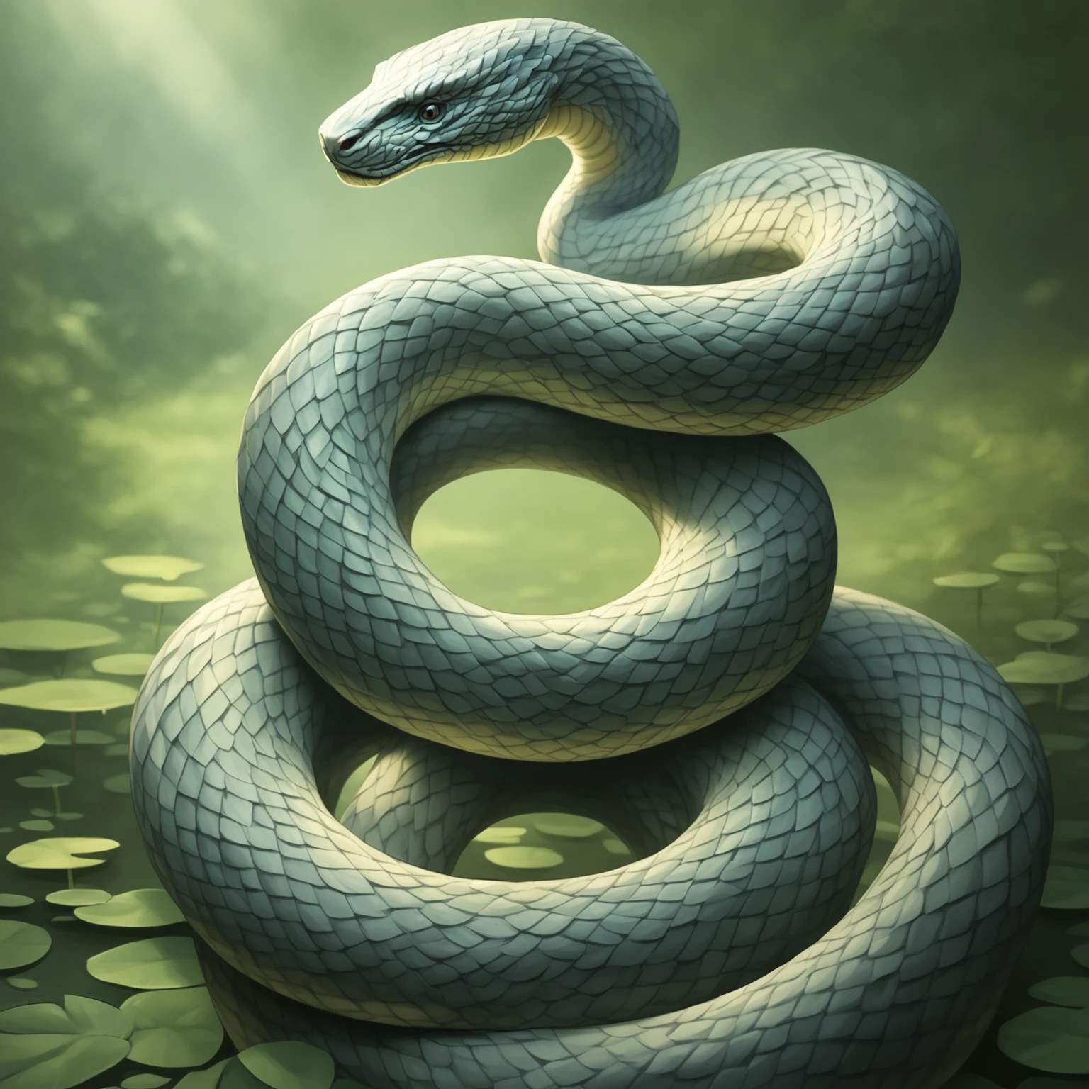 <lora:winding_body:1> winding body, serpentine, serpentine body, perfect coils