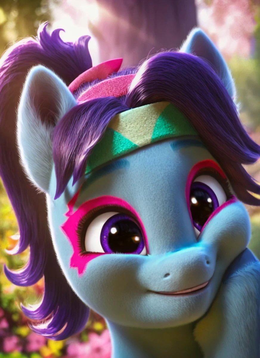 , score_9, score_8_up, score_7_up, score_6_up, score_5_up, score_4_up, rating_safe, <lora:Blue Belle:1>Blue Belle
((cute, little, fuzzy pony, fur)), (high quality, detailed, beautiful), shiny, adorable face, detailed beautiful eyes, diadema, sunlight, realistic, outstanding, countershading, detailed soft lighting, ear fluff, hoof on face, cinematic vintage photography