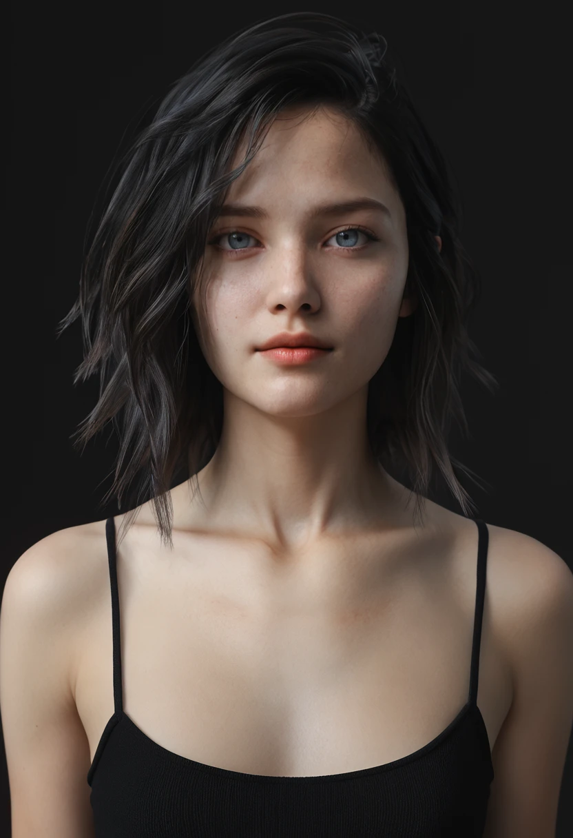 <lora:Riona-PXL:1> Riona-PXL, Riona, riona-tat,  portrait, black background, simple background, realistic, 3d, score_9, score_8_up, score_7_up, score_6_up, score_5_up, score_4_up,