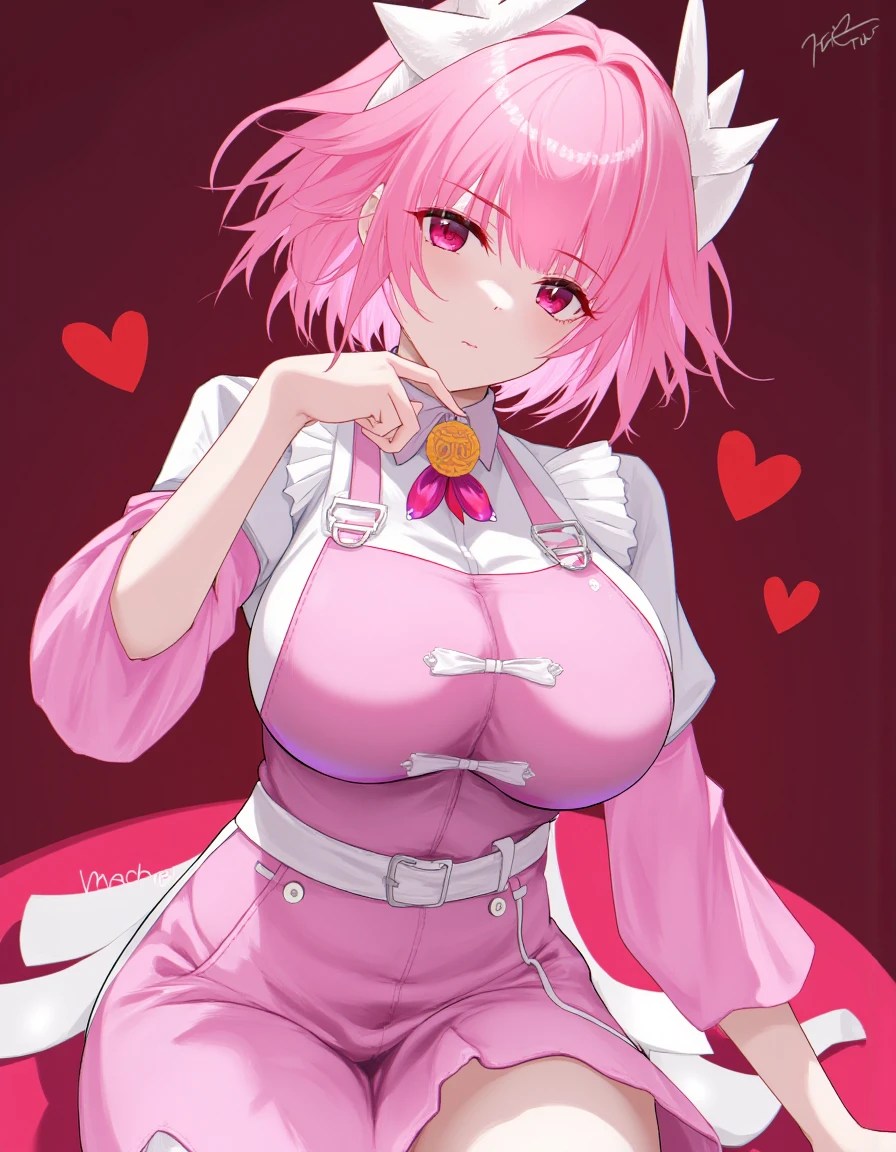 ((Mochizuki Momiji,pink hair,half sidetail hair,green eyes)),((Perfect body,))((Super beautiful,))((High quality,)), (sweaty,) (wet all over,) blush,saliva, steam,collar,pov, Looking at Viewer,gigantic breast,nipple,fellatio,blowjob, deep throat,Titty fuck, pinch penis between breasts,paizuri,cum onm face and hair,cow bikini cow horn hairband,
