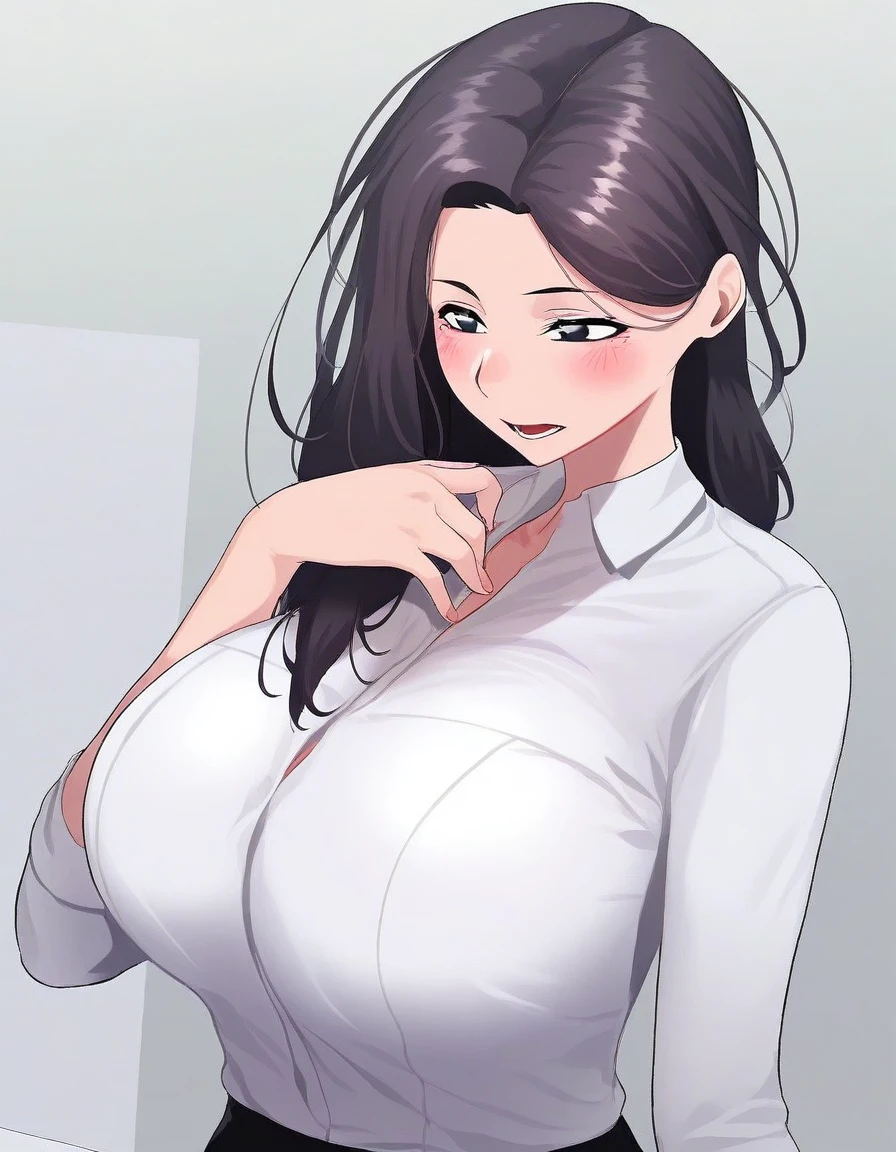 masterpiece, <lora:Sunbae:1> sunbae, nsfw, office outfit