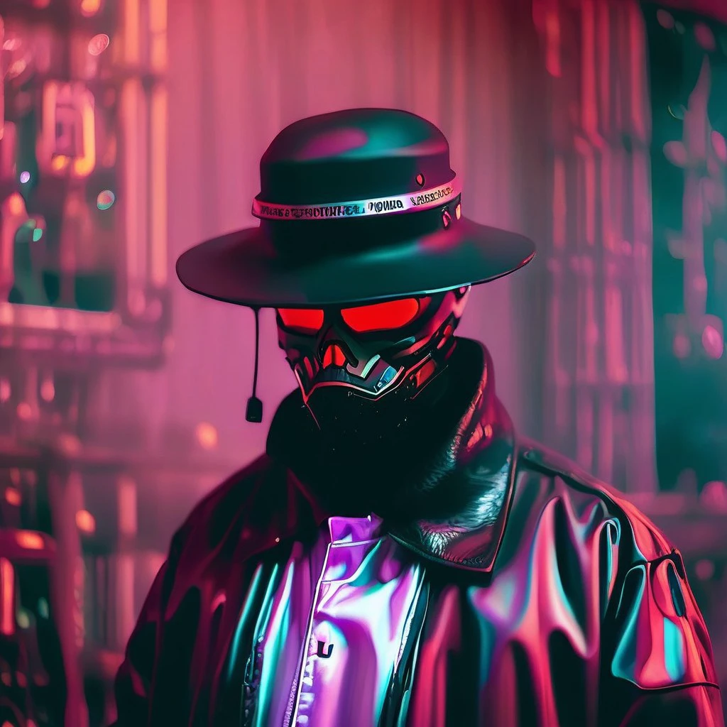 man, jacket, hat, mask