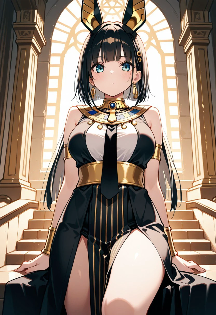 masterpiece, best quality, 1girl, solo, egyptian clothes