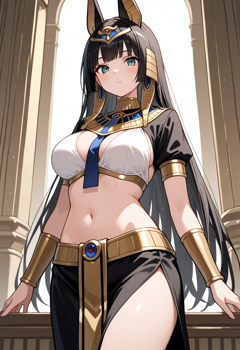 masterpiece, best quality, 1girl, solo, egyptian clothes