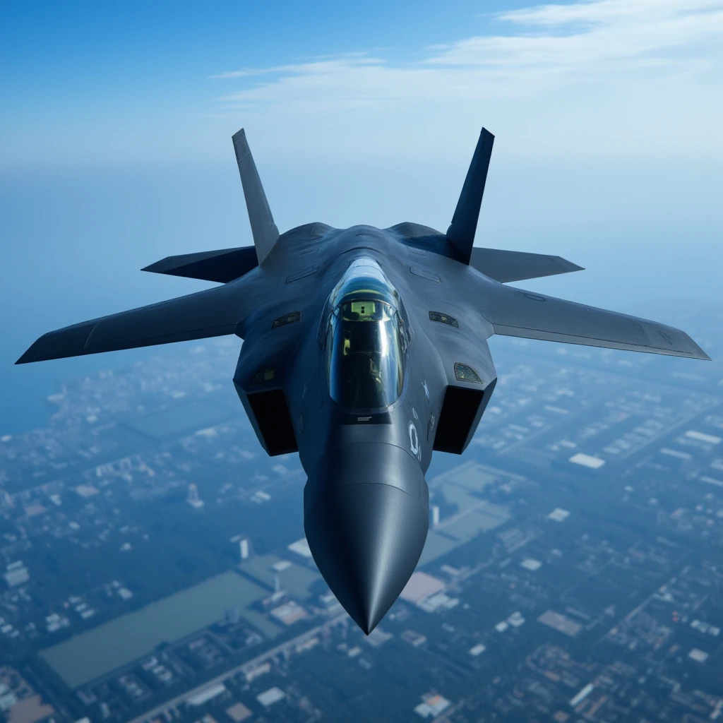 UHD, 4k, ultra detailed, cinematic, a photograph of <lora:Command and Conquer style Red Alert v1:0.9>
Allies, USA, a black stealth jet flying over a city and a blue sky Allied Forces, Allied Army, Allied Troops, Allied Military, military, no humans, flying, aircraft, military vehicle, airplane, vehicle focus, jet, fighter jet, Command & Conquer, Red Alert style, Command and Conquer style, cold war, science fiction, cockpit, pilot, epic, beautiful lighting, inpsiring