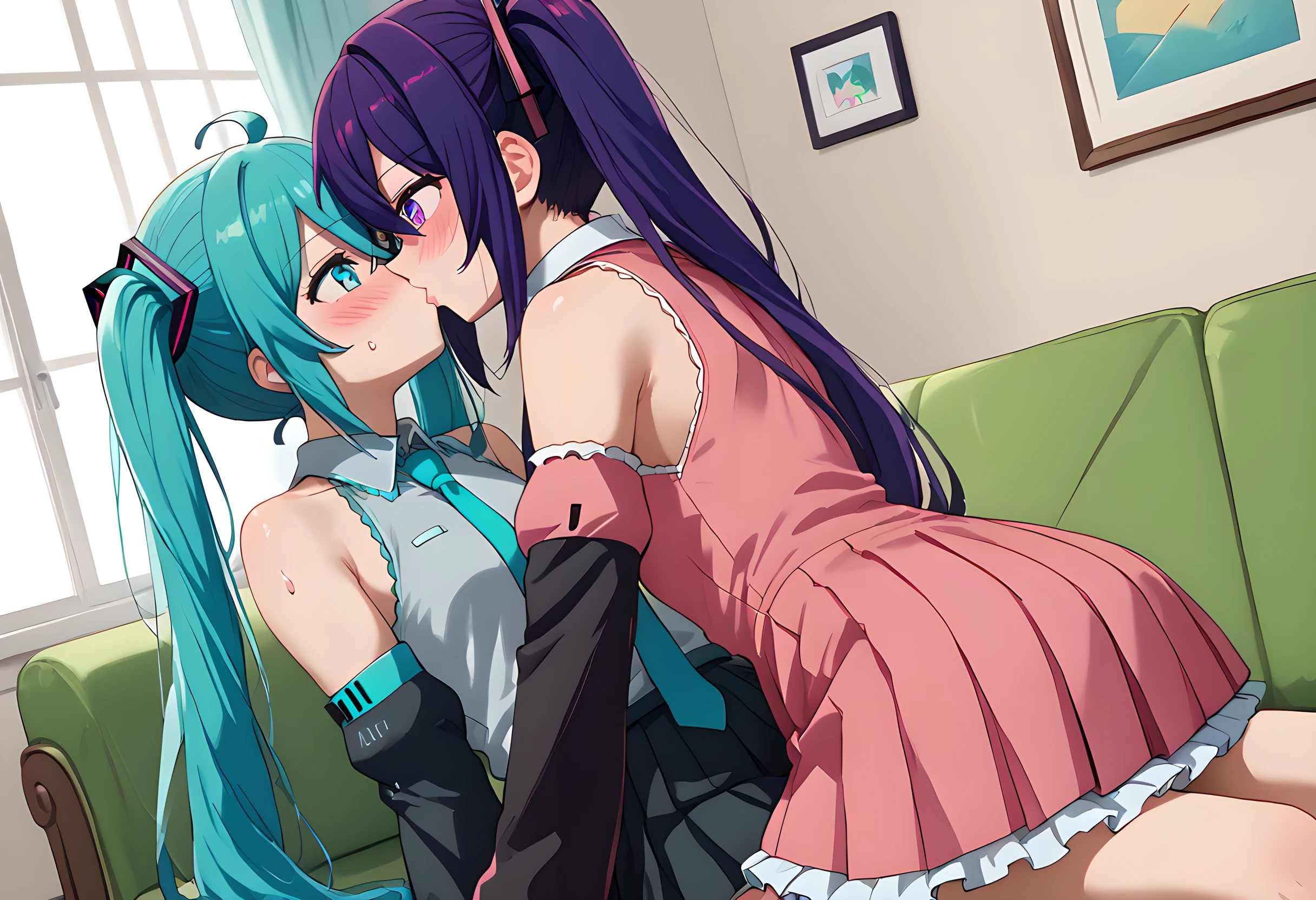 Kiss |Concept| with One Person Lying on Back Yuri Bias