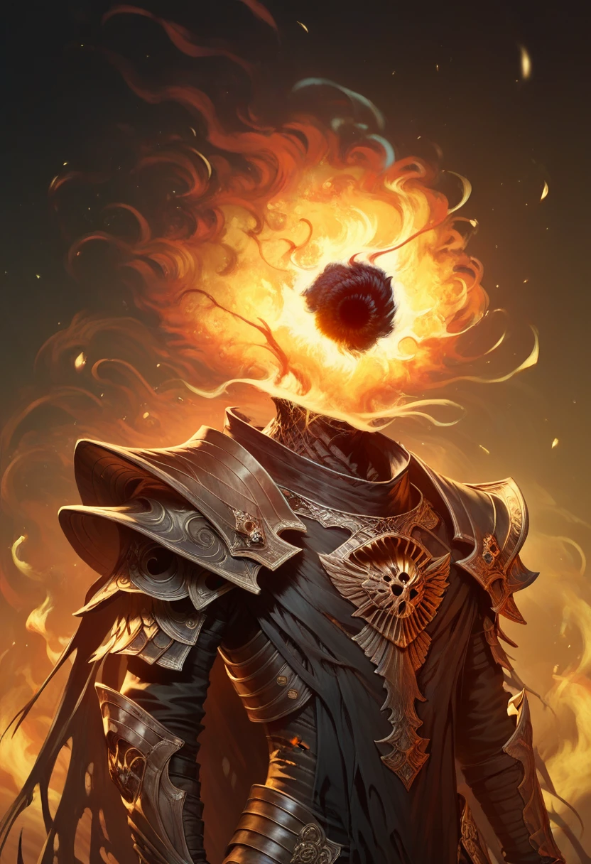 1boy, armor
 <lora:lord_of_frenzied_flame:1> fr3nz1ed, flame, embers, fire, black void, score_9, score_8_up, score_7_up, intricate details, rating_safe, fantasy setting,
depth of field, detailed background,
<lora:ral-chrosc-clr:0.5>, ral-chrosc-clr,
<lora:Expressive_H:0.5>, expessiveH,
<lora:xl_more_art-full_v1:0.3>,
<lora:add-detail-xl:0.3>