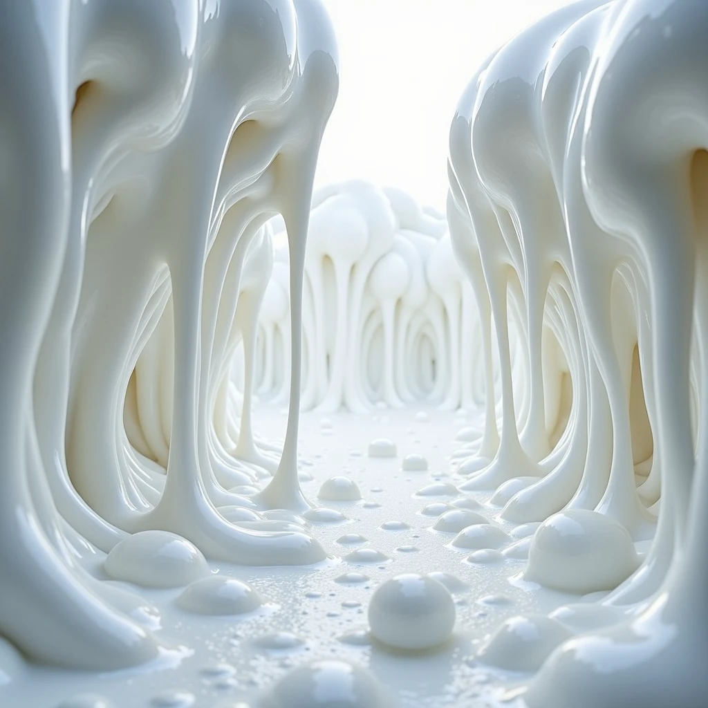 Whiteslimedx, white slime, white cave, white bubbles, white puddels ...