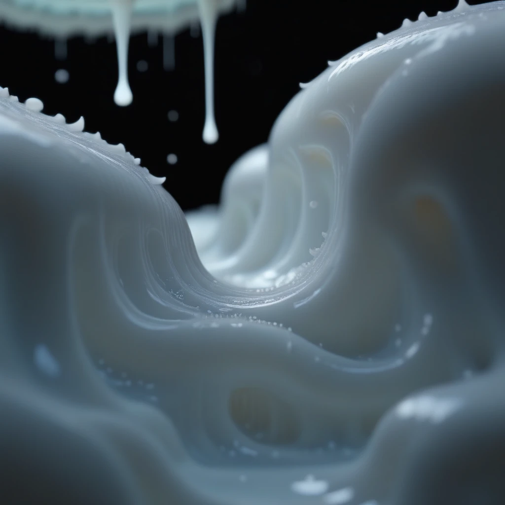 blurry, simple background, black background, white background, grey background, close-up, scenery, dripping, rain, wet slime, gradient, jellyfish, cum, thick, clear cum, white slime, bokeh