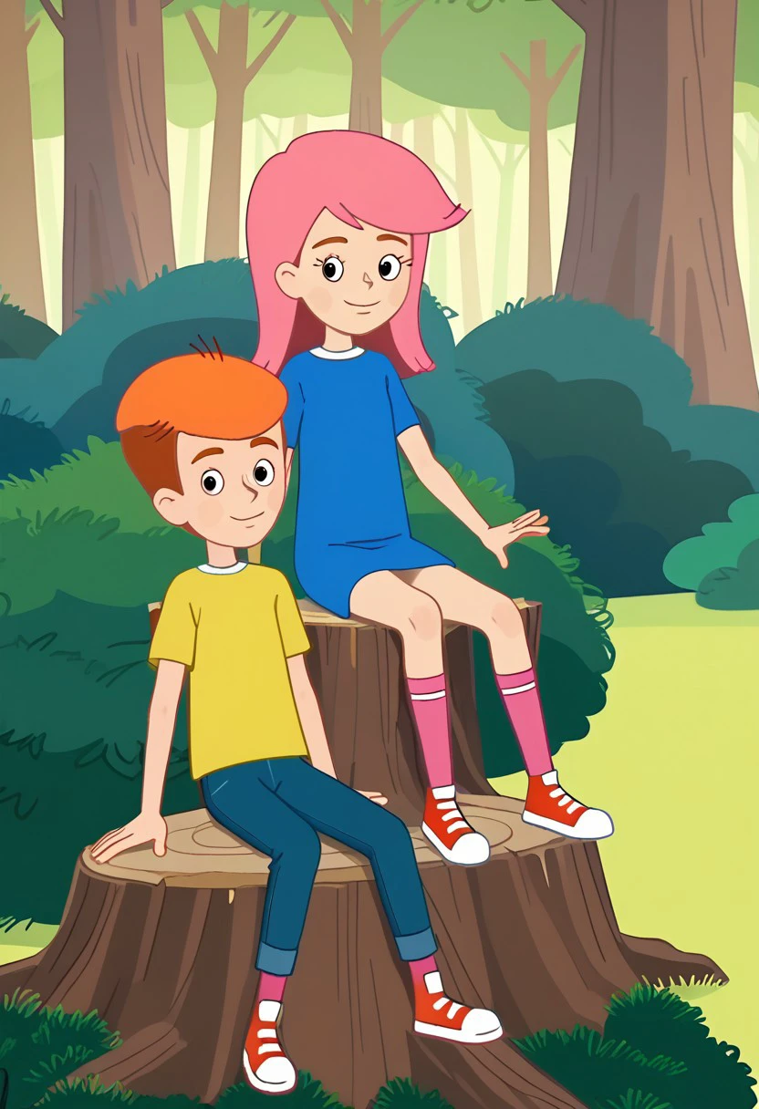 Uncle Fyodor and Girl Olya together. Prostokvashino. 2018. V1