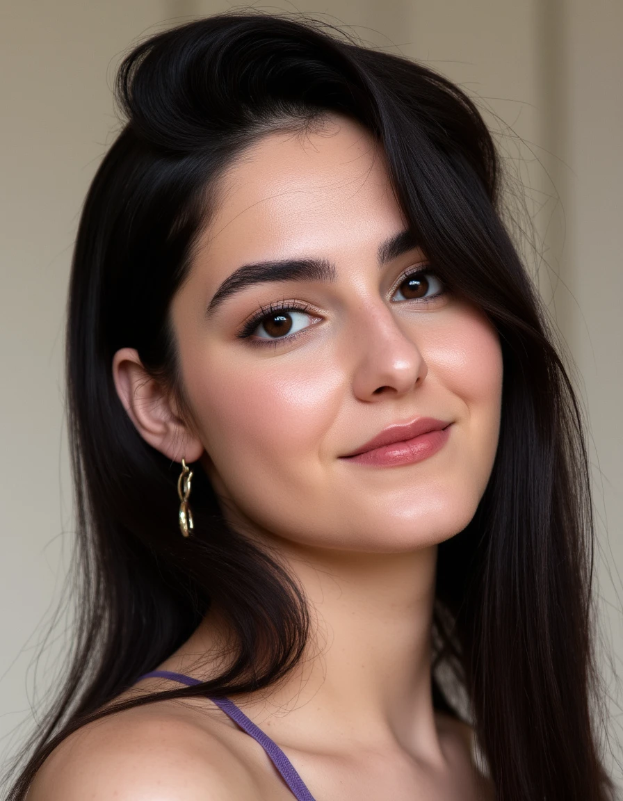 cinematic, cinematic lighting, ultra realistic, ultra detailed skin and textures, add imperfect unique skin details and feautures, detailed skin with pores and soft natural wrinkles, dark hair young woman, wearing a bodysuit, she has bright beautiful face makeup, she has a beautiful small nose, slanted blue eyes, rosy cheeks, mesmerizing smile, and her expression is calm and happy. Well-lit face showcasing extreme detail on her face: skin and textures. She's looking at the viewer. Her smile is innocent, naive and sincere. The image is high-contrast, with beautiful vibrant radiant colors, in a beautiful pond shore sitting on a rock, and a lovely big window. Camera Settings: Captured with a Canon EOS-1D X Mark III, 85mm lens, f/1.8, with high dynamic range to make the hair glow <lora:Detailedskin&textures:1> mskin, detailed_skin