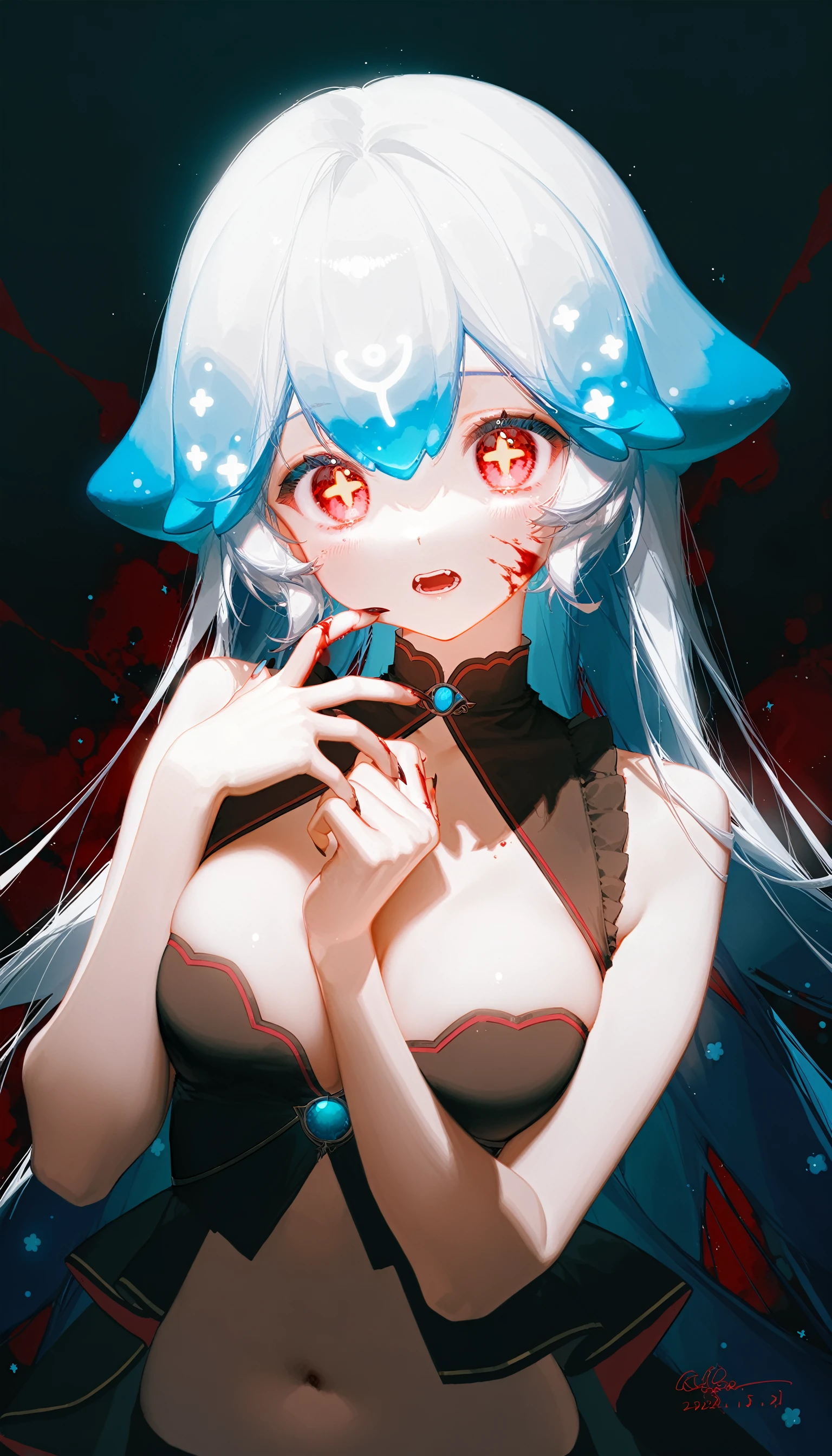 (masterpiece, extremely detailed 8k CG, sharp line), Mai Sakurajima, official art, colorful, beautiful japanese anime style big eyes, one pretty woman, light brown hair, (detailed red thin lace mini bra, detailed red thin lace t-back ), dark brown eyes, cute, sexy, d blouse, (from top, pov:1.2), crouch, face focus, mouth open wide, (cum in mou cum on breast3), whick liquid on face, Sexual arousal, nose bnipple erect, bukkake, hold k in mowet andrough, small hard Nipple erection:1.4, Through nipple, looking aer, shy breasts), Cleavage,