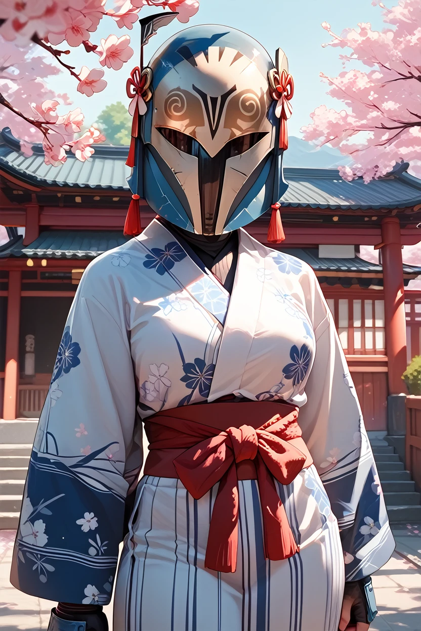 score_9, score_8_up, score_7_up,
<lora:bokatanh:0.8>
bokatanh, helmet, covered face, 1girl, armor, looking at viewer, yukata, japan, cherry blossoms, hair ornament