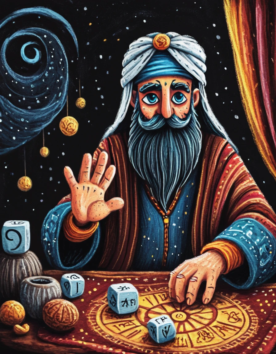 novuschroma style zoltar fortune teller <lora:013_novuschromaSXL_b3:1>