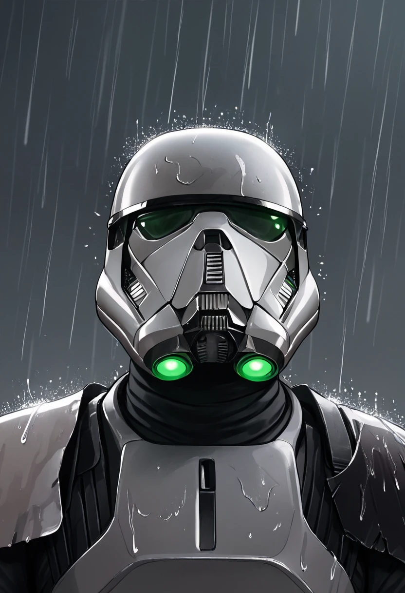 <lora:death-trooper-pxl:0.8> death-trooper-pxl, death trooper, black armor, solo, tape clothes, rain, score_9, score_8_up, score_7_up, score_6_up, score_5_up, score_4_up