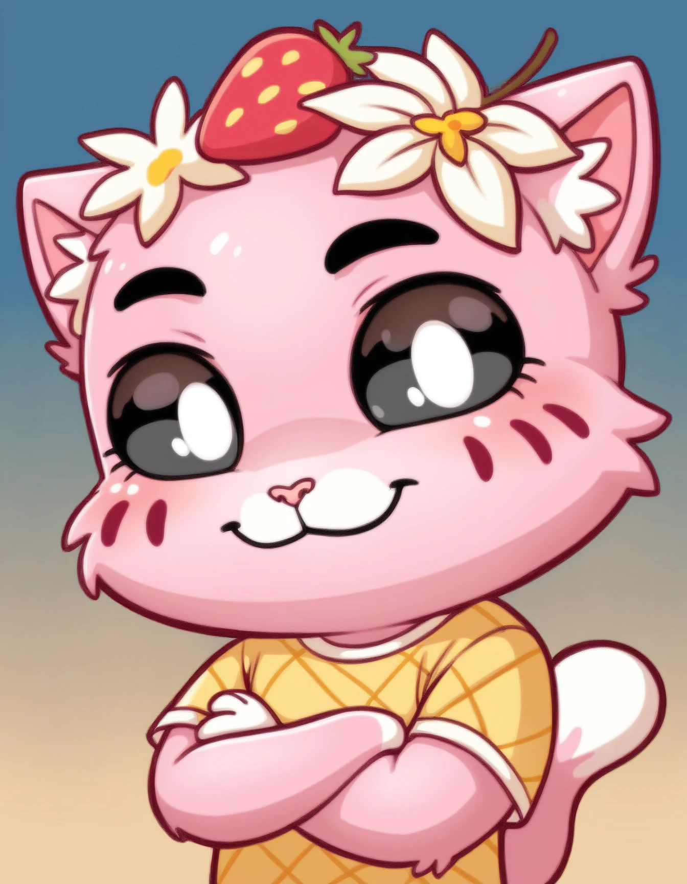 Strawberry Vanilka | VK Stickers style | PDXL Strawberry Vanilka