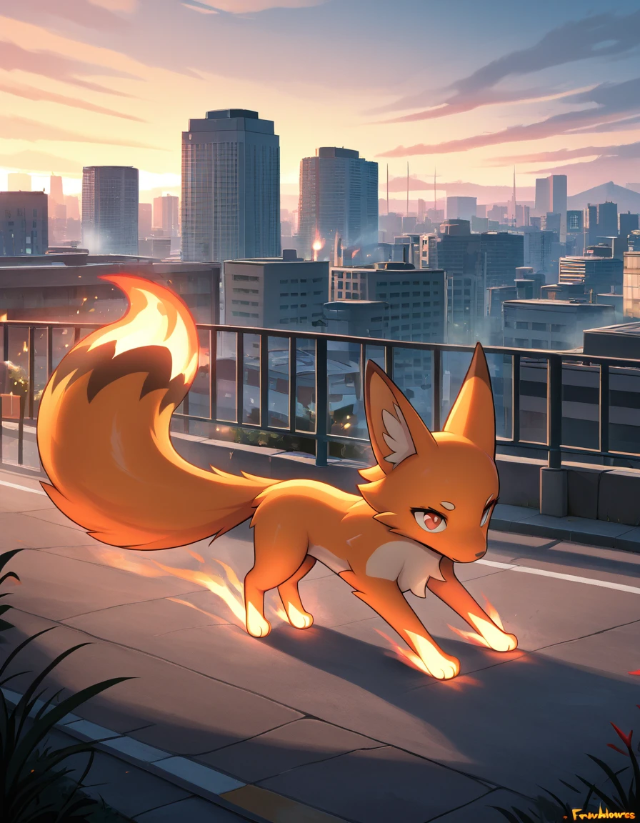 anime girl,tennage girl 18 years old, anime style, white kitsune in fire, dark aura, dark natasha art, city landscape, art by vixen aztra, full body high definition in details the best image quality, add_detail:1  kitsune in hells add_detail:1