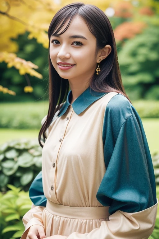1girl,,(RAW photo, best quality), (realistic, photo-realistic:1.4), masterpiece, an extremely delicate and beautiful, extremely detailed, 2k wallpaper, Amazing, finely detail, extremely detailed CG unity 8k wallpaper, ultra-detailed, highres, soft light, beautiful detailed girl, extremely detailed eyes and face, beautiful detailed nose, beautiful detailed eyes,cinematic lighting,perfect anatomy,slender body
(at a park), (autumn scenery),(golden gingko leaves in the background), Tokyo university, (bokeh)
(wearing blouse and jacket) (long skirt)
(various angles)
<lora:chest size:-1>
smiling
<lora:komiyaarisaV4_lora:0.8>