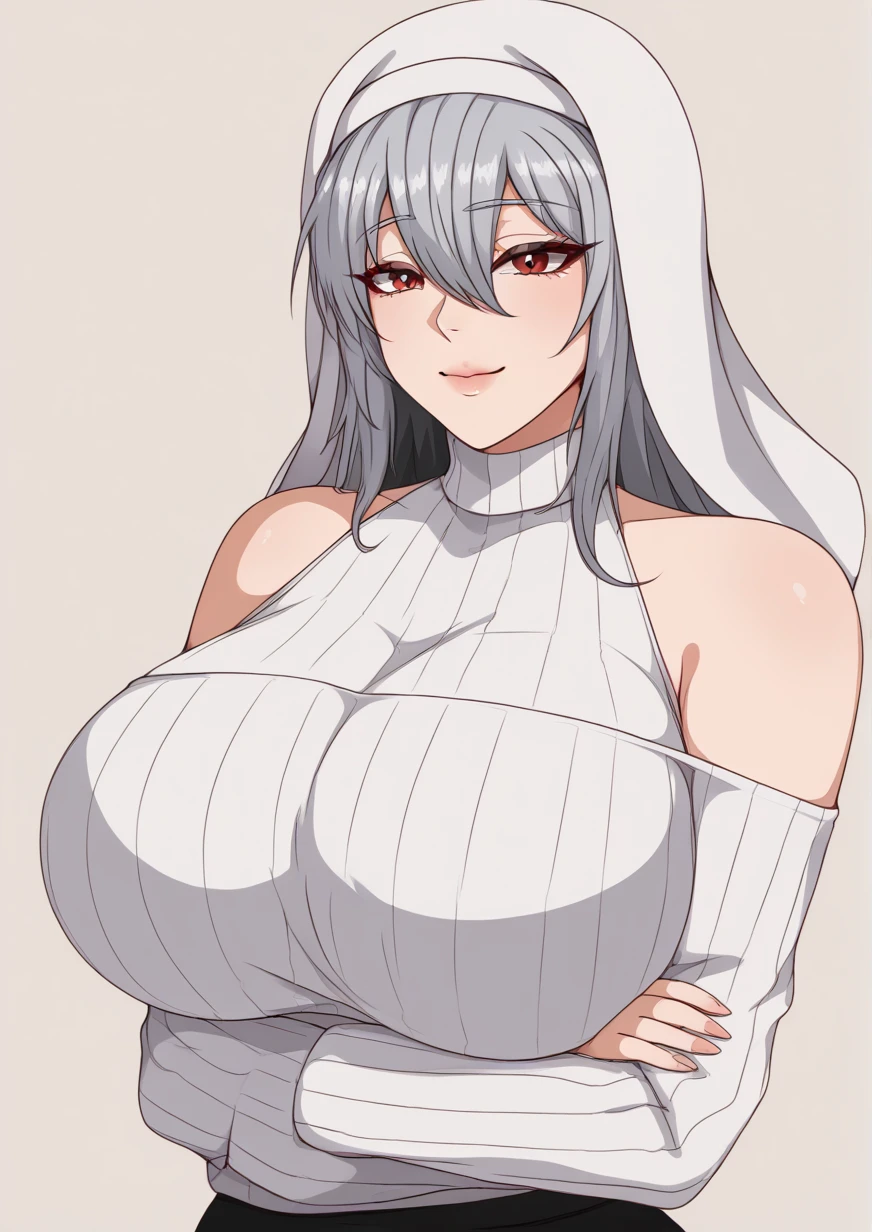 Yamato showing off her huge tits