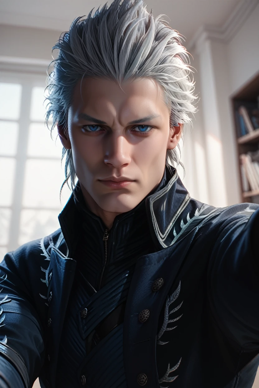 score_9, score_8_up, score_7_up, score_6_up
<lora:DMC5Vergil:0.8>
DMC5Vergil, 1boy, white hair, blue eyes, short hair, looking at viewer, POV from below, selfie, cowboy shot